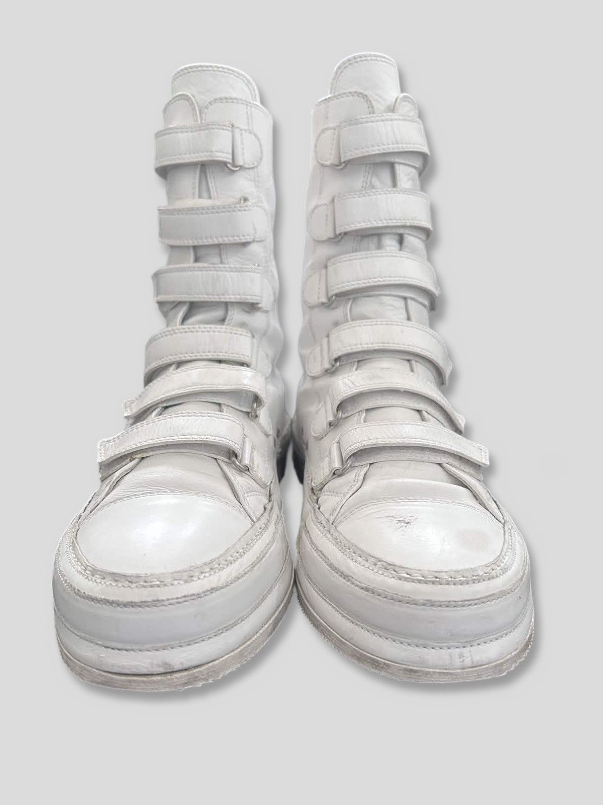 Ann Demeulemeester Ann Demeulemeester White Strap Sneakers Size US 10 / EU 43 - 3 Thumbnail