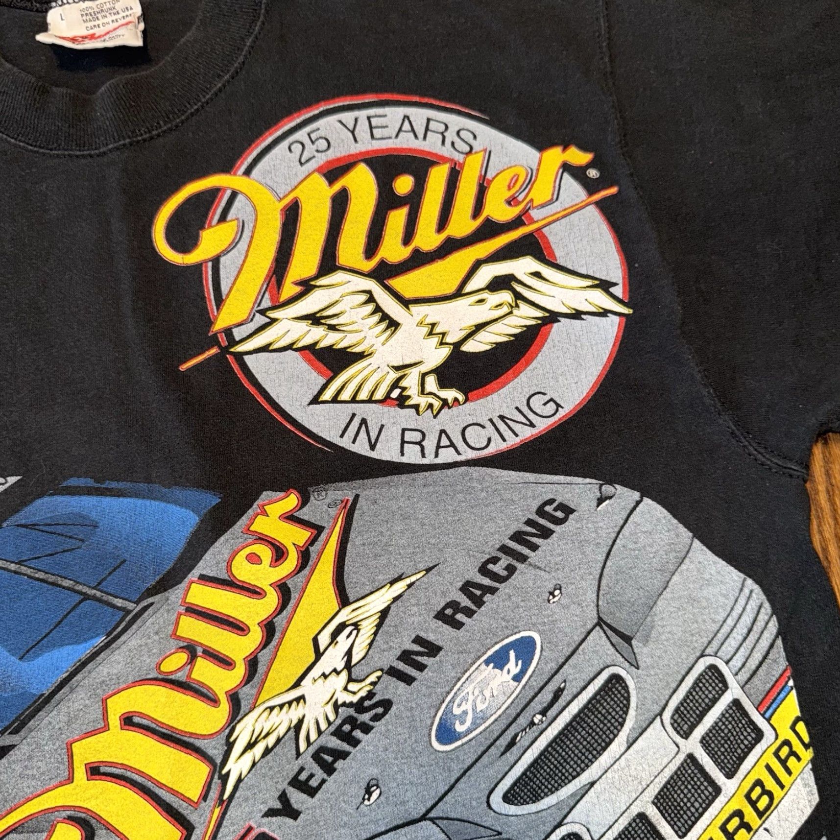 Chase Authentics VINTAGE Chase Authentics Nascar T-Shirt Mens Large AOP We Race For Beer 25 Yrs Rusty Wallace Black Size L Size US L / EU 52-54 / 3 - 4 Thumbnail