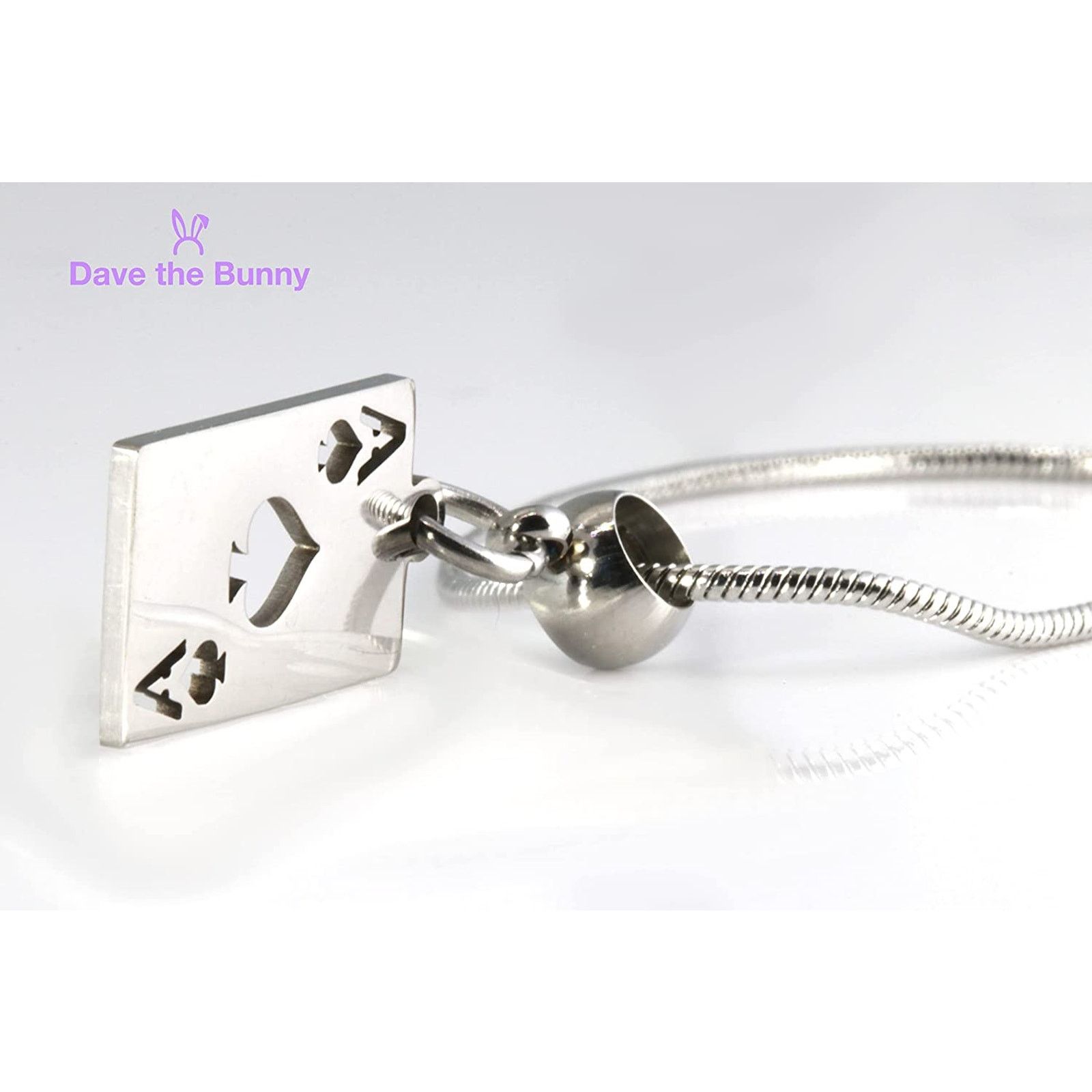& Other Stories Ace of Spade Necklace - STAINLESS STEEL Size ONE SIZE - 2 Thumbnail