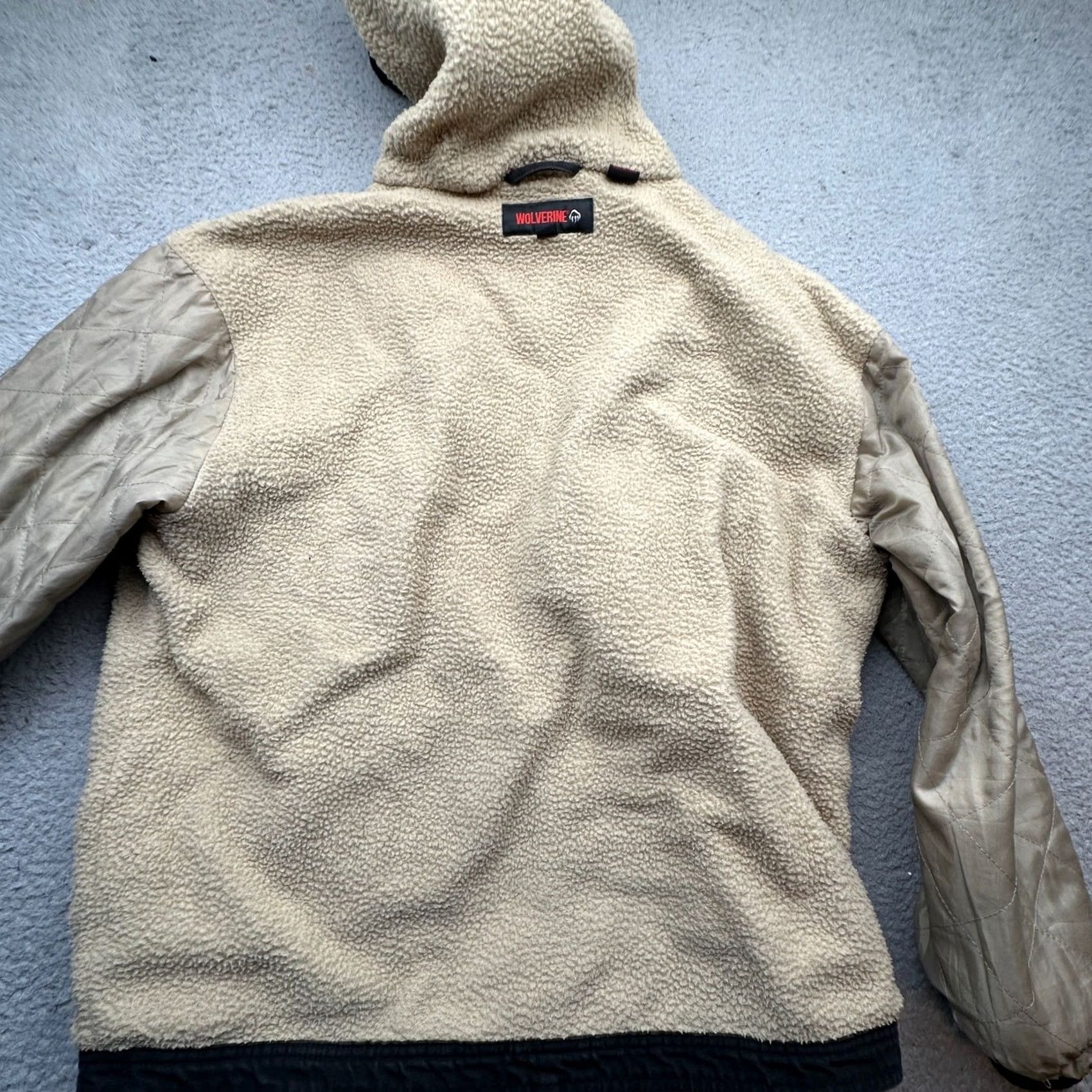 Vintage Wolverine Duck Canvas Sherpa Fleece Lined Full Zip Hoodie Jacket Mens Large Black Size US L / EU 52-54 / 3 - 7 Thumbnail