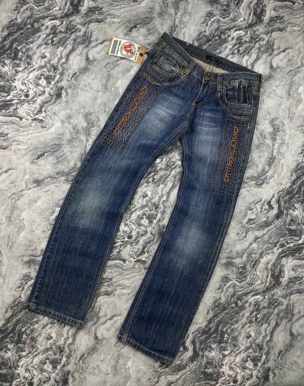 Dsquared2 New Dsquared2 D2 Denim Jeans Big Logo Women Size 29 Blue Size US 29 - 2 Thumbnail