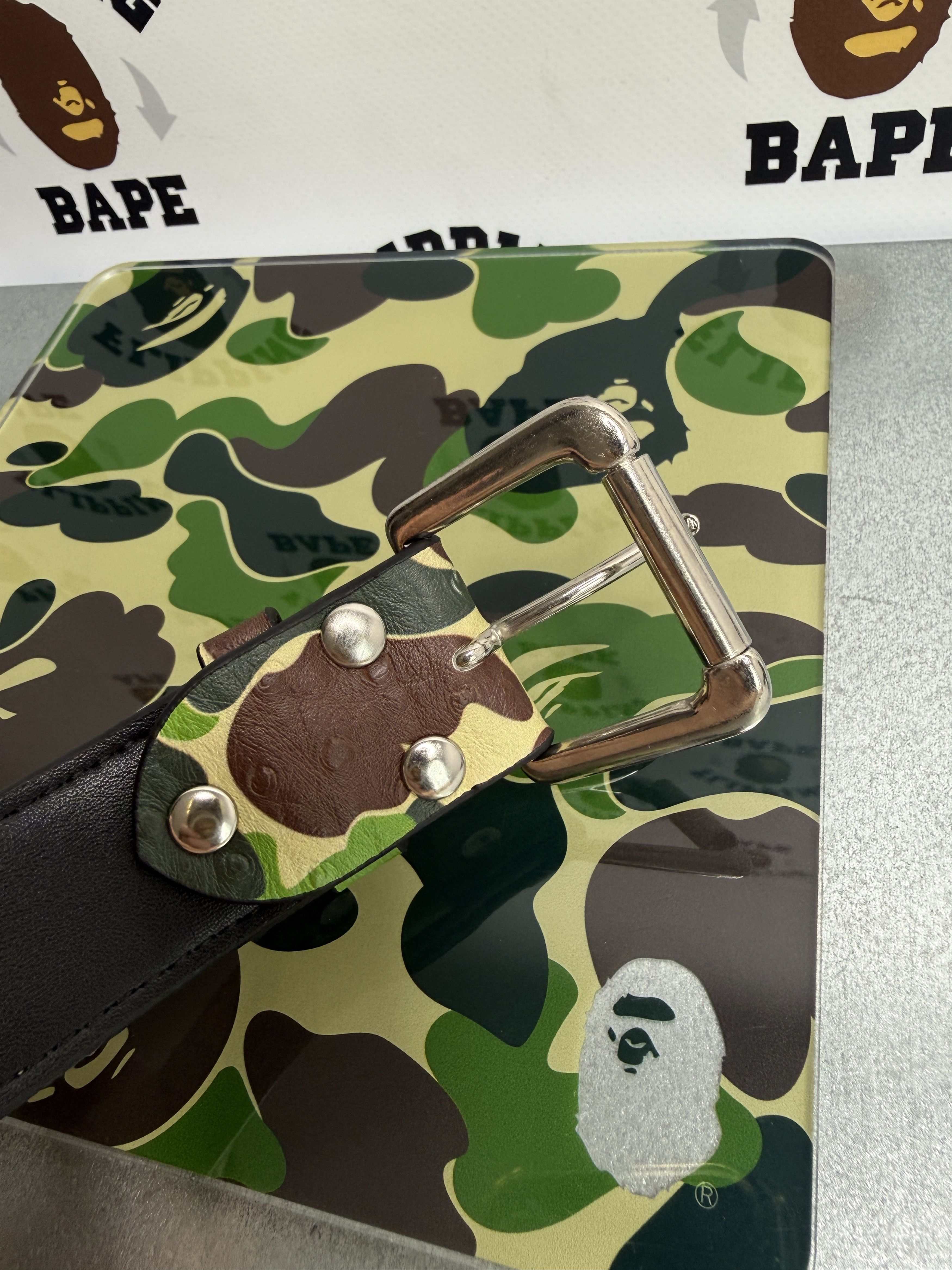 Bape BAPE ABC CAMO PU OSTRICH BELT (L/36) Size 36 - 8 Thumbnail