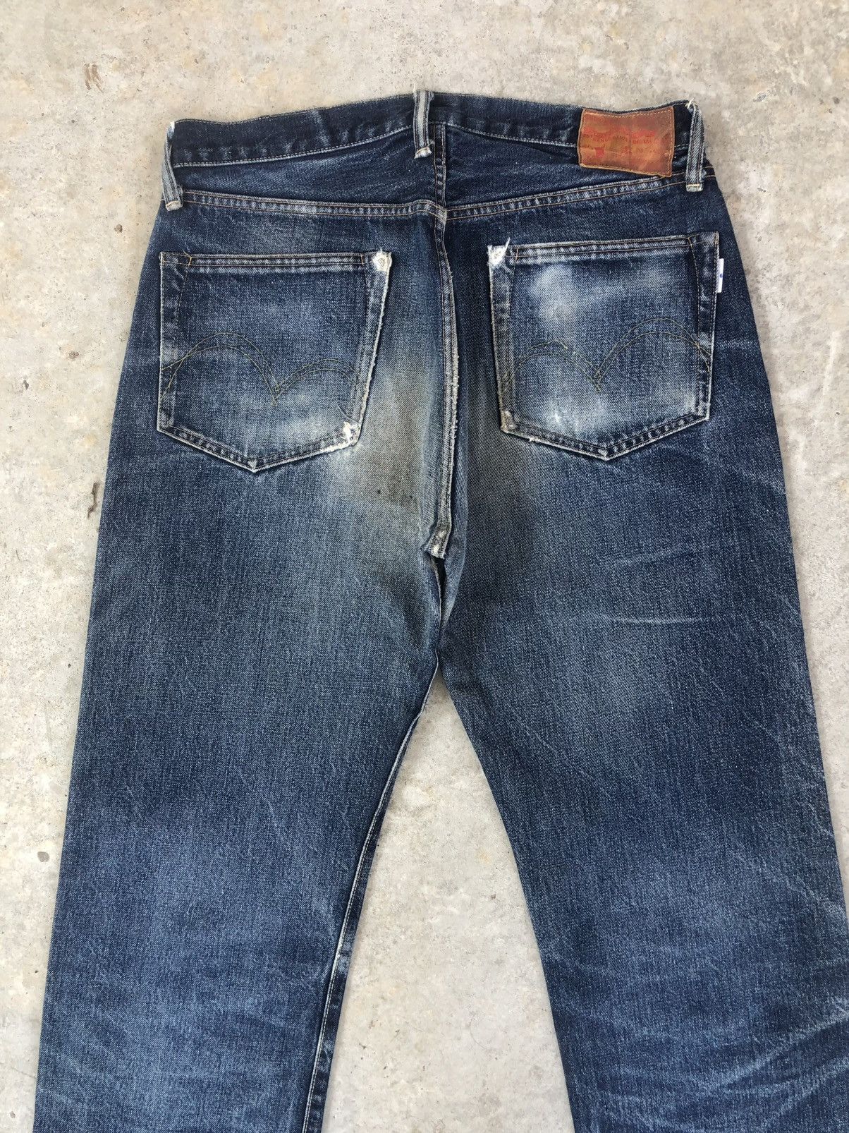 Studio D'Artisan Studio D’Artisan SD101 Selvedge Denim Distressed Jeans Size US 31 - 8 Thumbnail