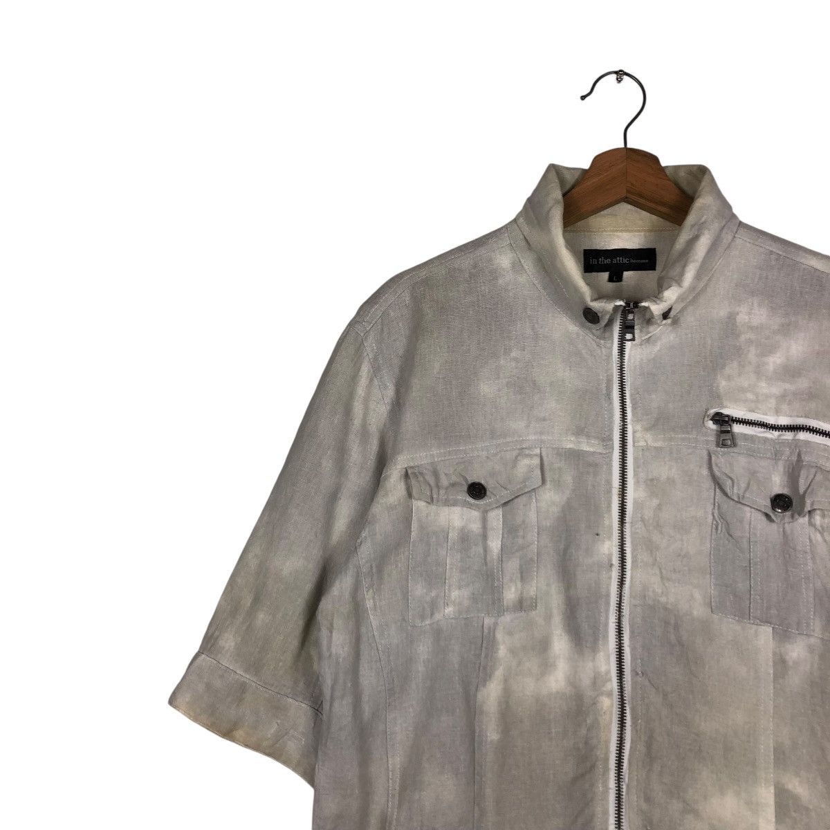 In The Attic 🔥VINTAGE ACID WASH DESIGN SHORT SLEEVE JACKET IN THE ATTIC Size US L / EU 52-54 / 3 - 7 Thumbnail