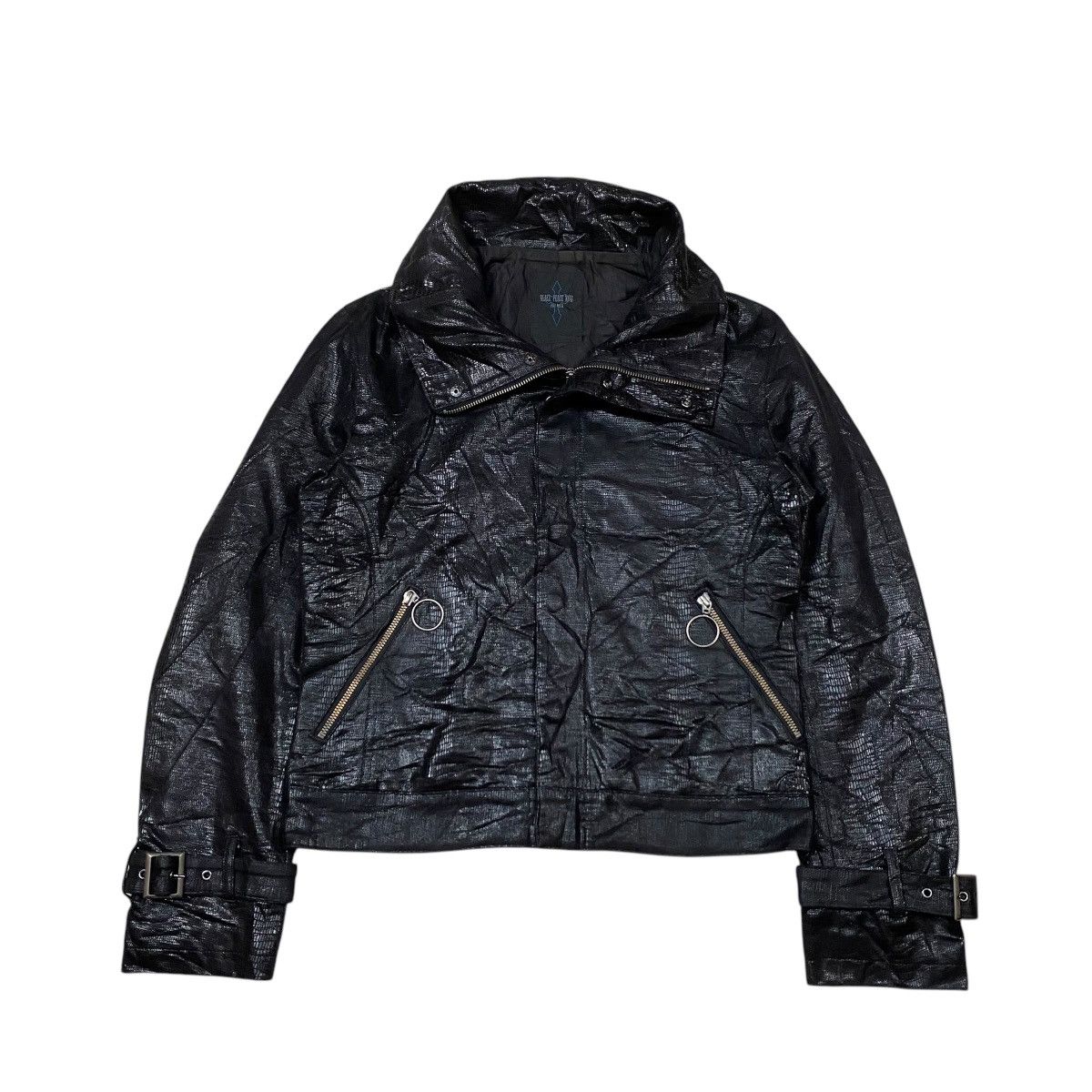 Black Peace Now For Men (B.P.N) Snakeskin Leather Jacket