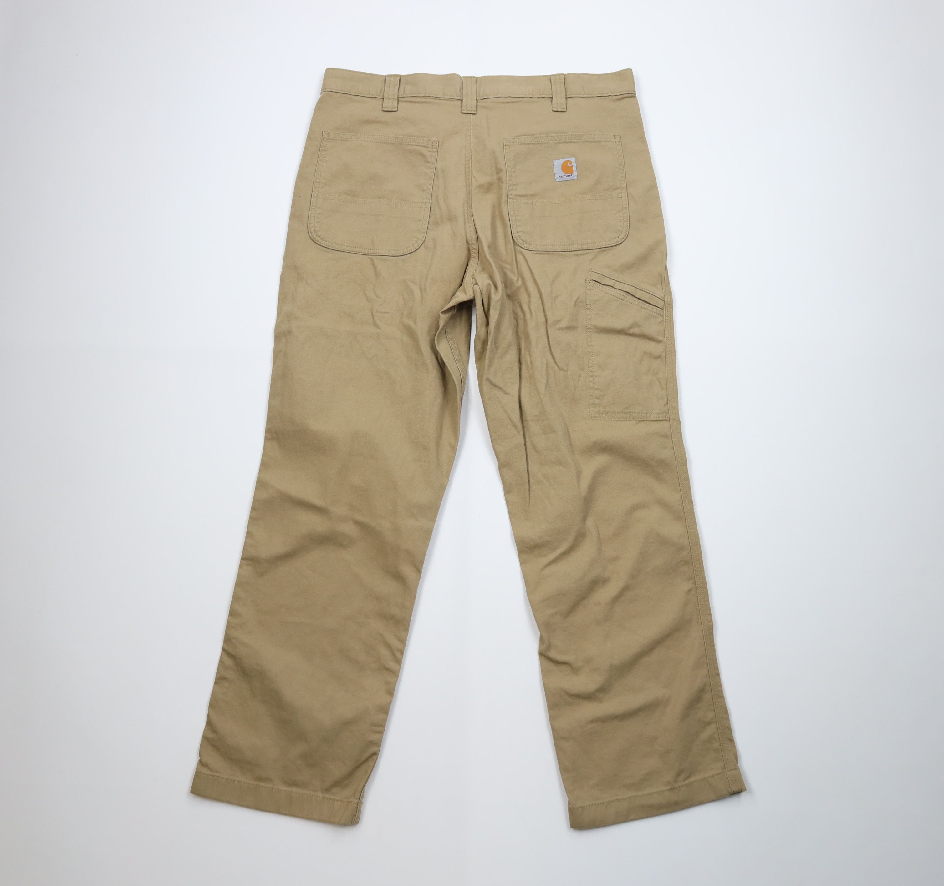 Carhartt Vintage Y2K Carhartt Canvas Stretch Wide Leg Dungaree Pants Size US 36 / EU 52 - 9 Thumbnail
