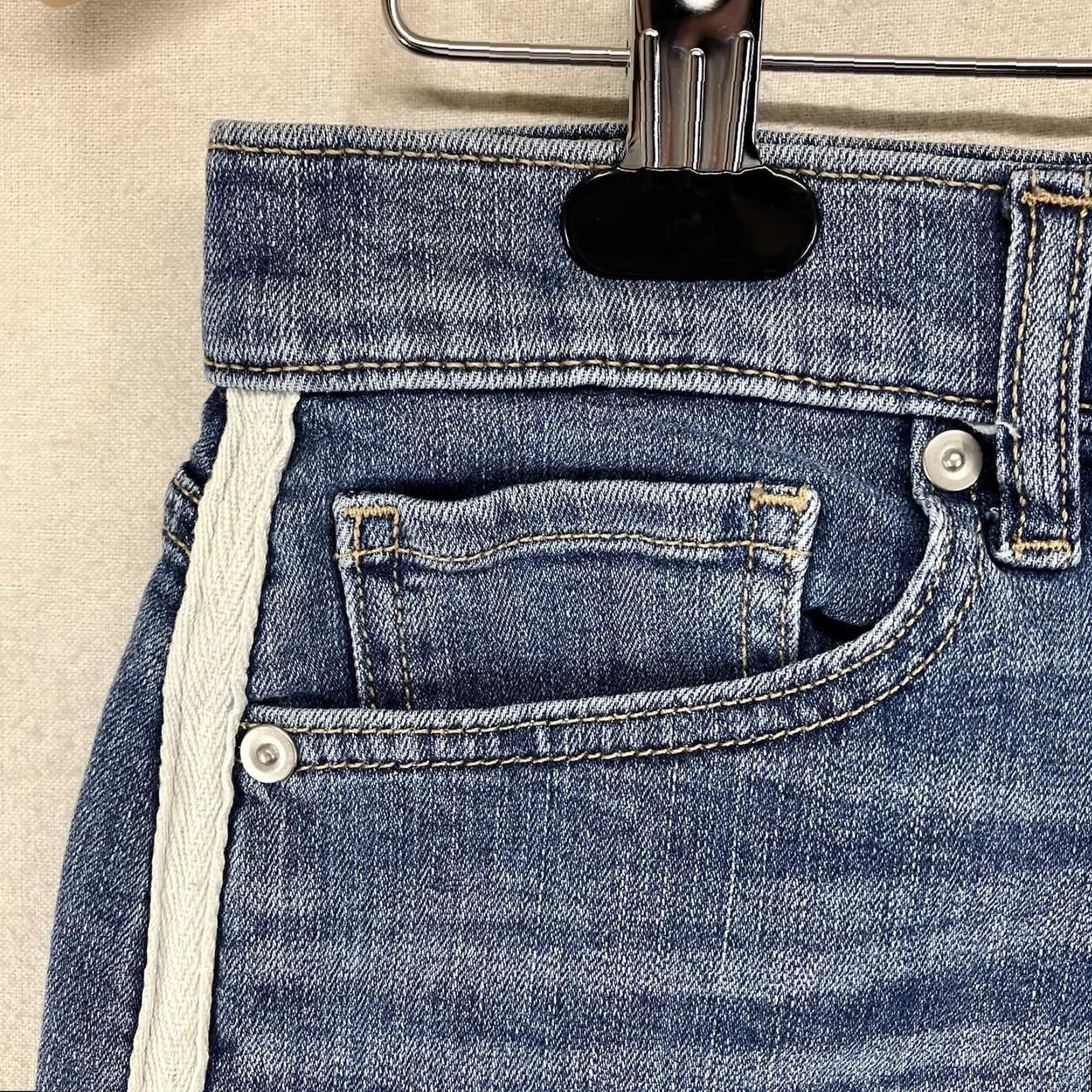 Banana Republic Banana Republic Women's Cutoff Denim Jean Shorts 27 Mid Rise Side Stripe 2in Inseam Blue Regular Size 27" / US 4 / IT 40 - 5 Thumbnail