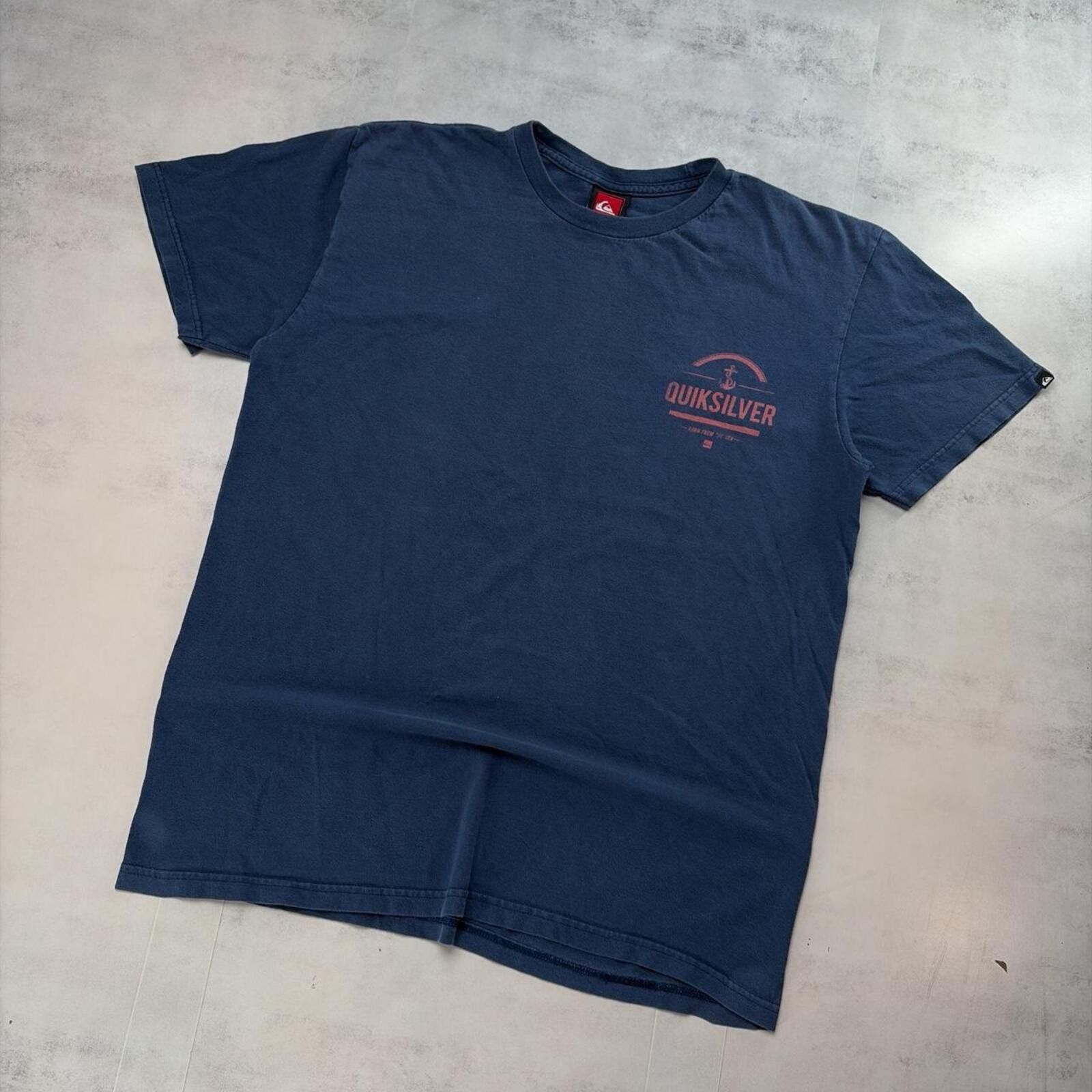 Quiksilver Y2K Navy Quiksilver Surf Grunge Skater T-Shirt Size US L / EU 52-54 / 3 - 3 Thumbnail
