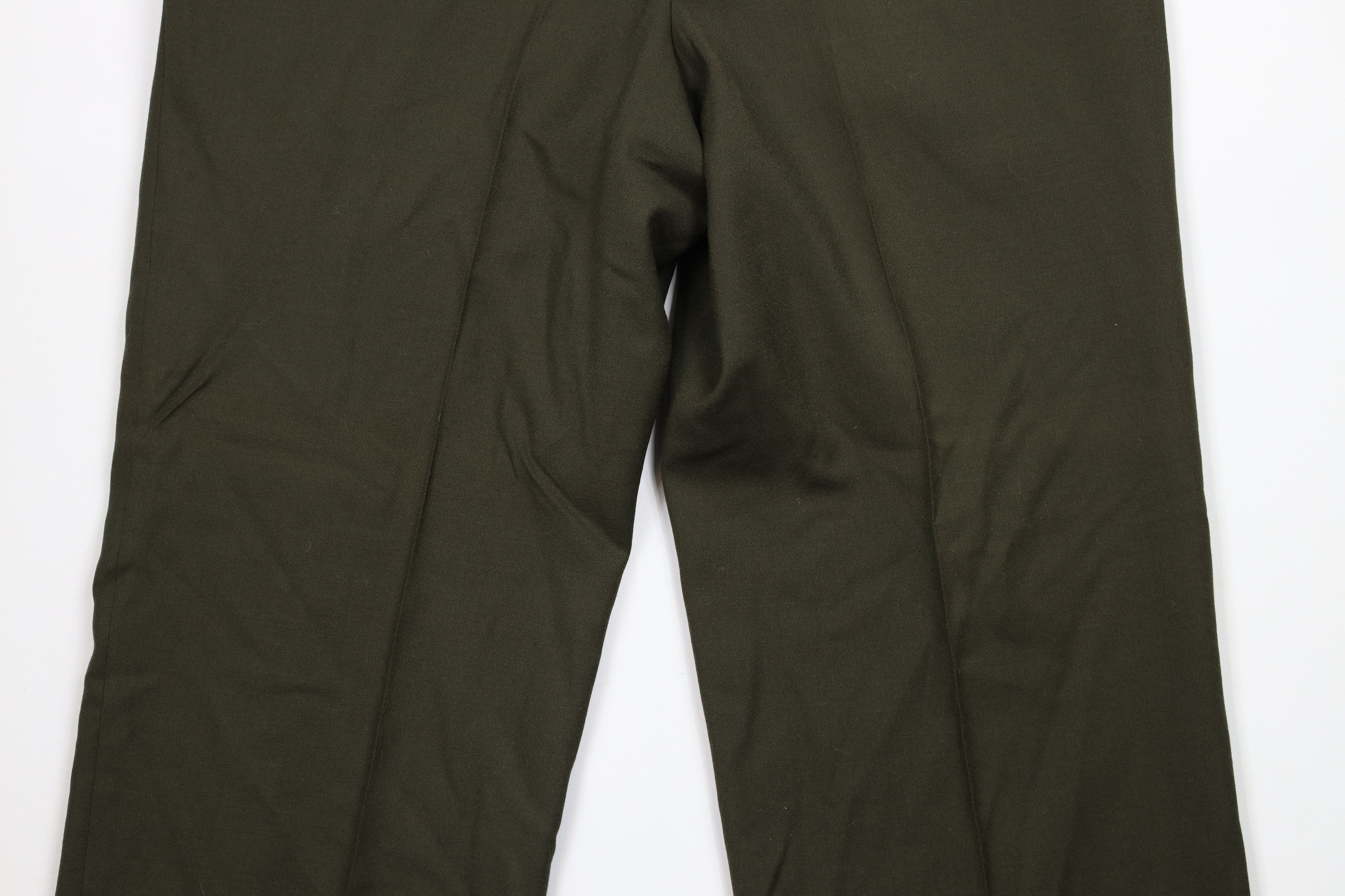 Vintage Vintage 90s Streetwear Cuffed Wide Leg Chino Pants Green Size US 36 / EU 52 - 11 Thumbnail