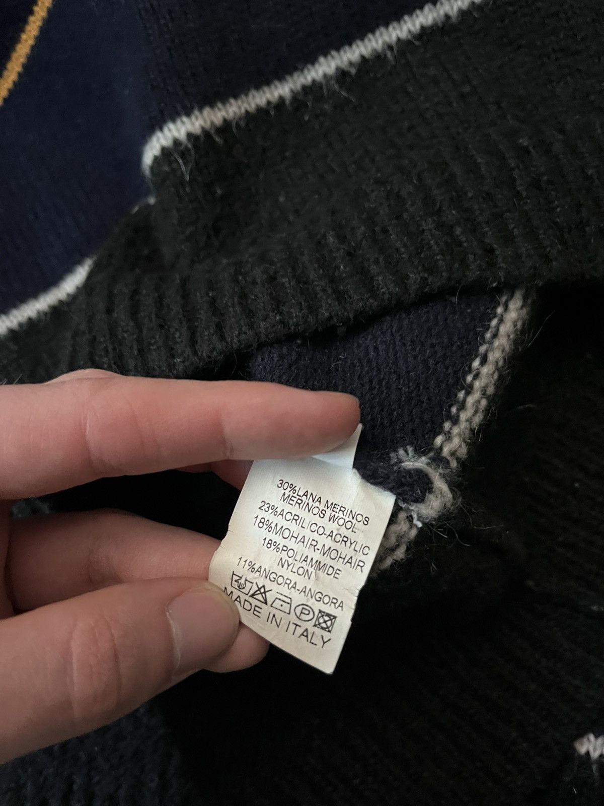 Raf Simons Raf Simons A/W 2013 Striped mohair blend sweater Size US L / EU 52-54 / 3 - 9 Thumbnail