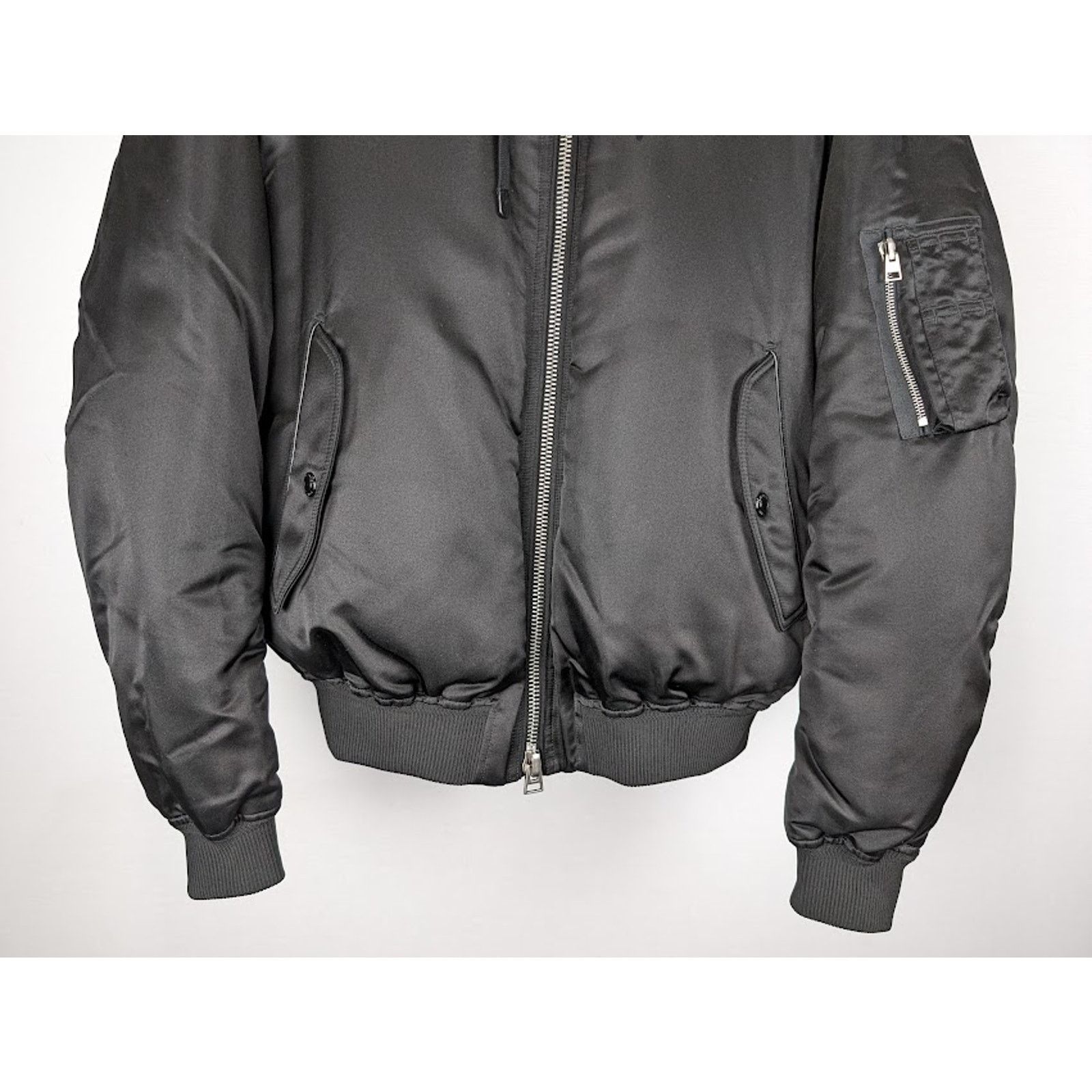 Tom Ford o1rshd1 Hooded Bomber Jacket in Black Size US M / EU 48-50 / 2 - 8 Thumbnail
