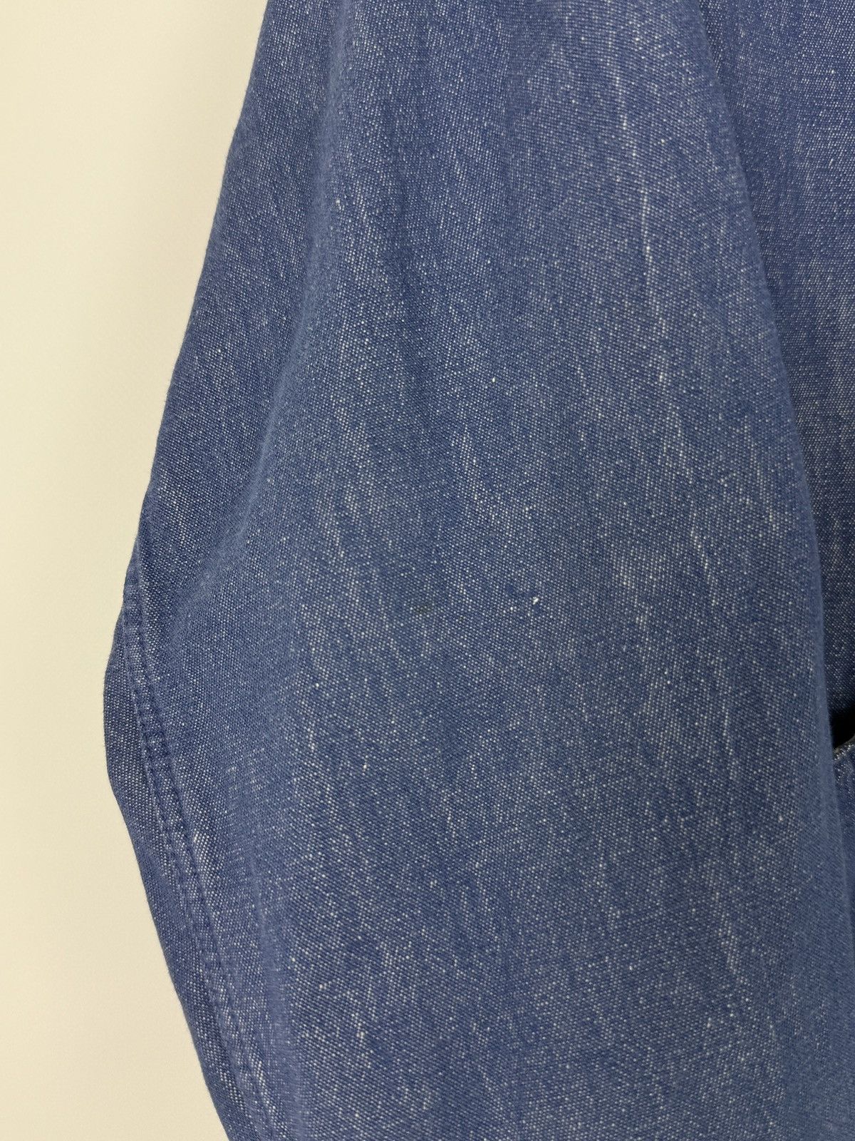Le Laboureur 70s 80s Vintage Worker German Denim Work Chore Jacket Size US L / EU 52-54 / 3 - 5 Thumbnail