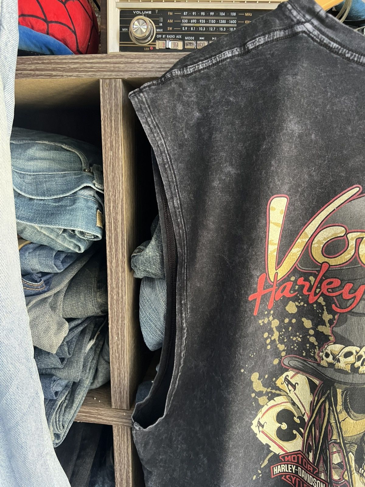 Harley Davidson 🔥Rare Voodoo Harley Davidson Sleeveless Tee Size US XL / EU 56 / 4 - 6 Thumbnail