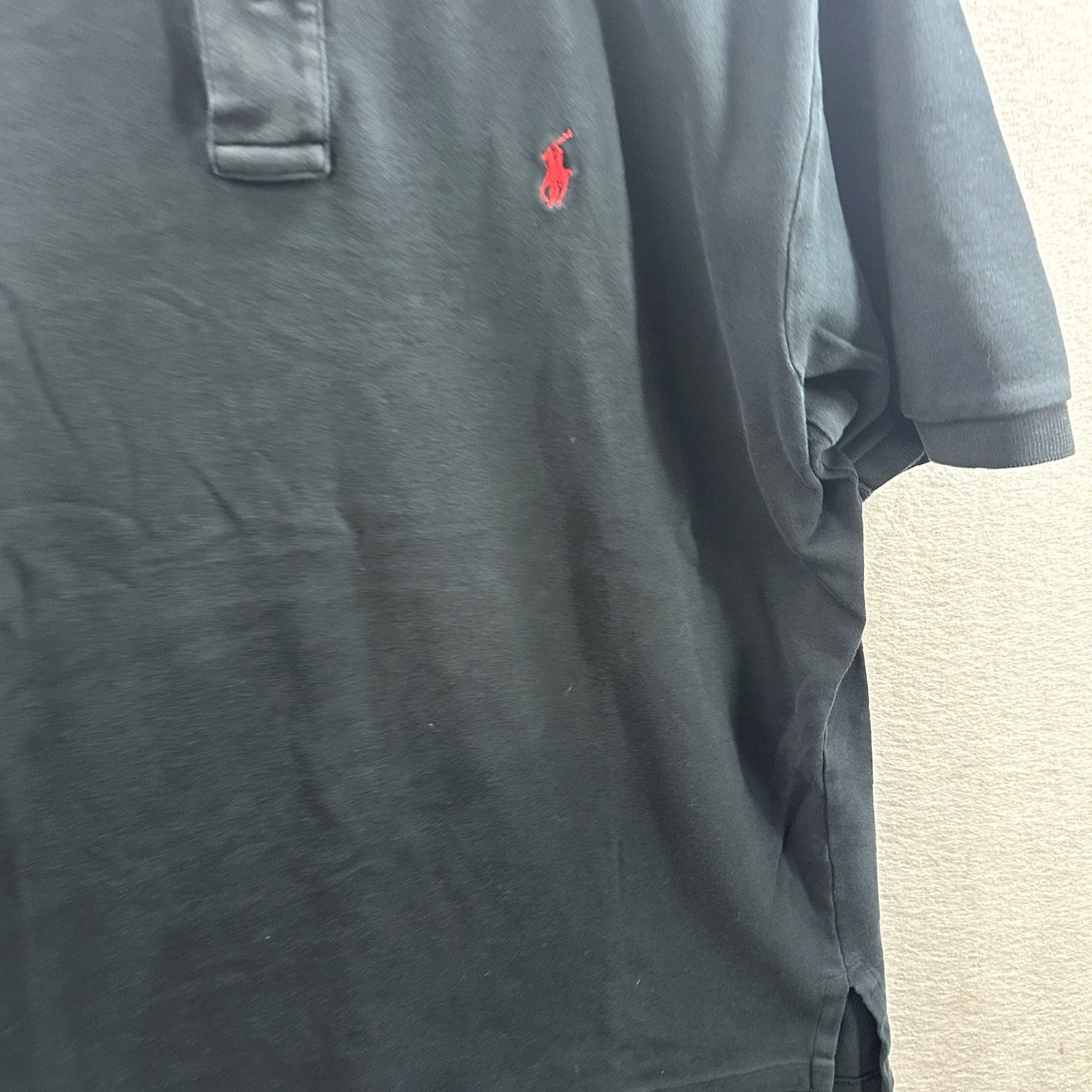 Polo Ralph Lauren VINTAGE Polo Ralph Lauren Polo Shirt Mens Large Small Pony Shirt Blue Red Preppy Dad Size US L / EU 52-54 / 3 - 3 Thumbnail