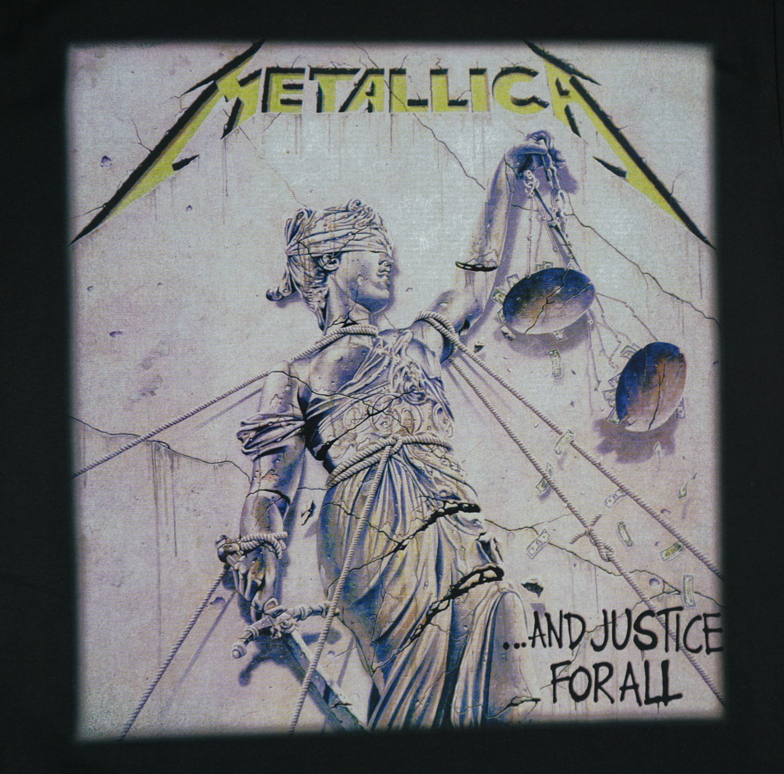 Band Tees × Vintage Vintage Metallica ...And Justice For All T Shirt Size US XL / EU 56 / 4 - 2 Thumbnail