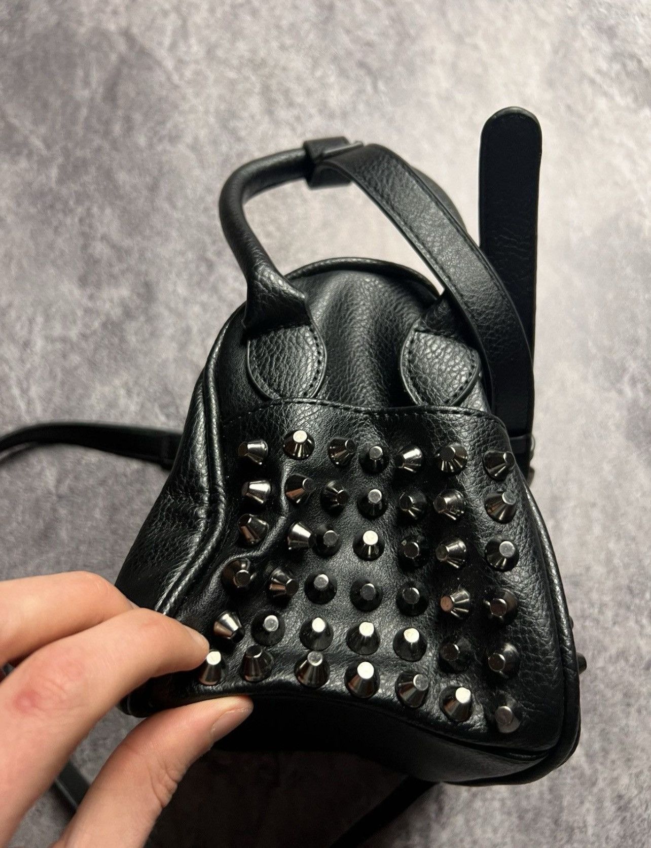 Seditionaries 12K Alexander McQueen Style leather skull shoulder punk bag Size ONE SIZE - 7 Thumbnail