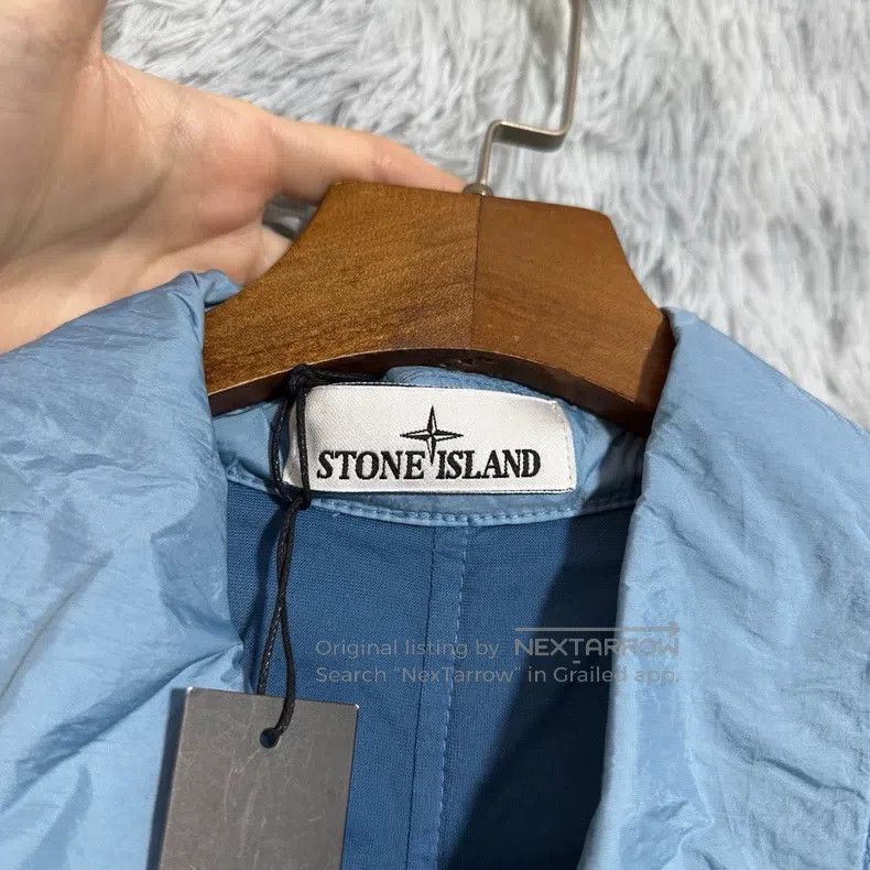 Stone Island Stone Island Pleated Nylon Jacket, Blue, M Size Size US M / EU 48-50 / 2 - 3 Thumbnail