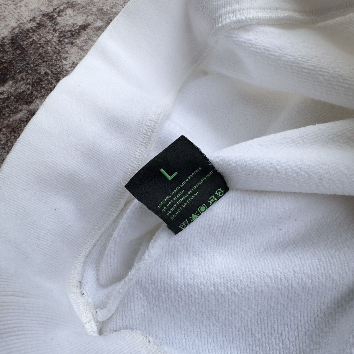 AFEW AFGK A FEW GOOD KIDS WHITE CREWNECK SWEATSHIRT GREEN LOGO Size US L / EU 52-54 / 3 - 8 Thumbnail