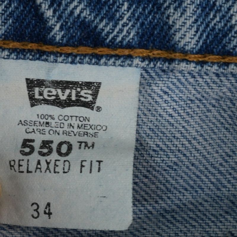 Levi's Levis 550 Shorts Mens 34x10.5 Blue Relaxed Fit Orange Tab Size US 34 / EU 50 - 11 Thumbnail