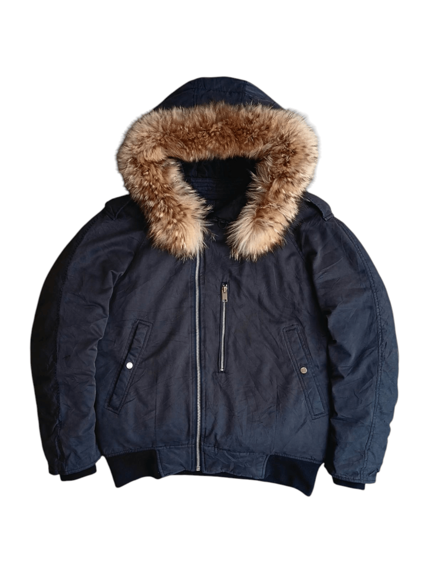 Japanese Brand Plac fur racoon hoodie puffer down linning jacket Size US M / EU 48-50 / 2 - 2 Thumbnail