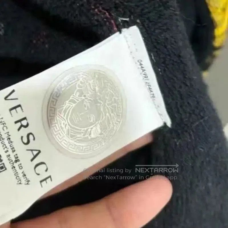 Versace Versace Black Cotton Print Medusa Coat . Size US S / EU 44-46 / 1 - 5 Thumbnail