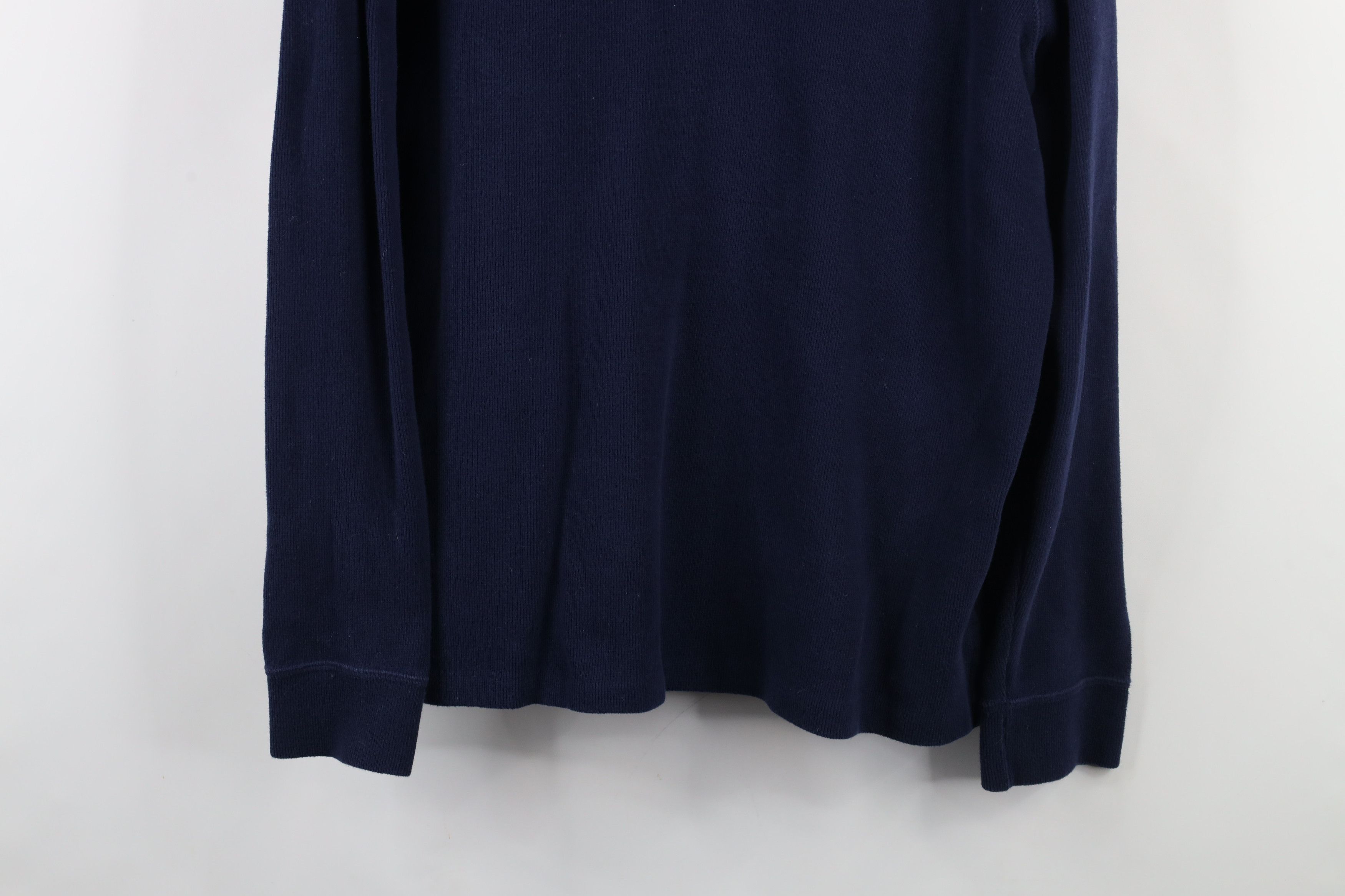 Ralph Lauren × Vintage Vintage 90s Ralph Lauren Cotton Ribbed Knit Half Zip Sweater Size US L / EU 52-54 / 3 - 3 Thumbnail
