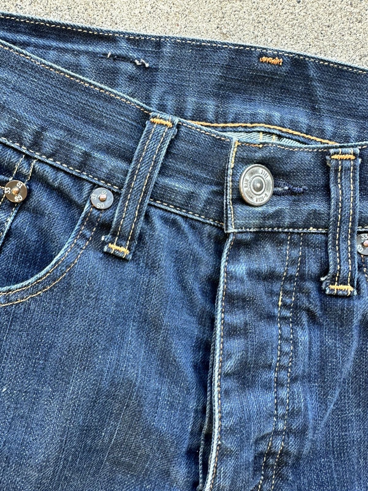 G-Star G Star Raw Denim Jeans Men Size 30x32 Straight Fit Dark Wash Size US 30 / EU 46 - 3 Thumbnail