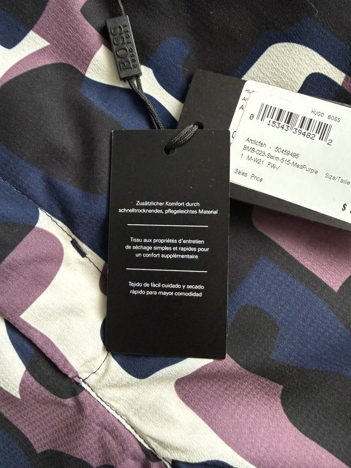 Hugo Boss Multicolor camo swim shorts Size US 32 / EU 48 - 9 Thumbnail