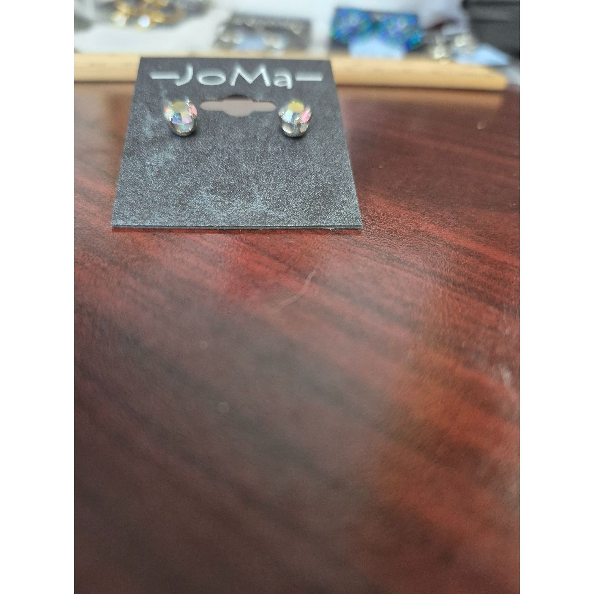 Joma JoNa Round Iridescent Stud Earrings Size ONE SIZE - 2 Thumbnail