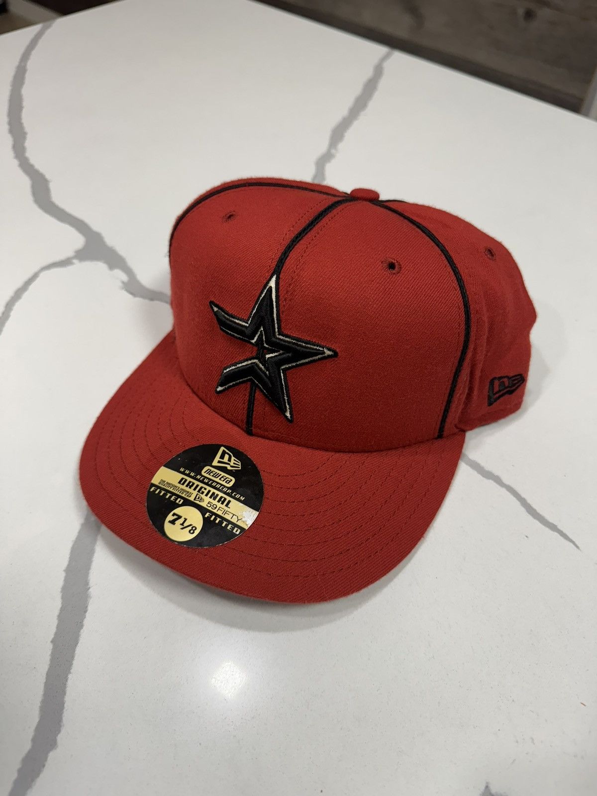 New Era Vintage Astros New Era Fitted Cap Size ONE SIZE - 6 Thumbnail