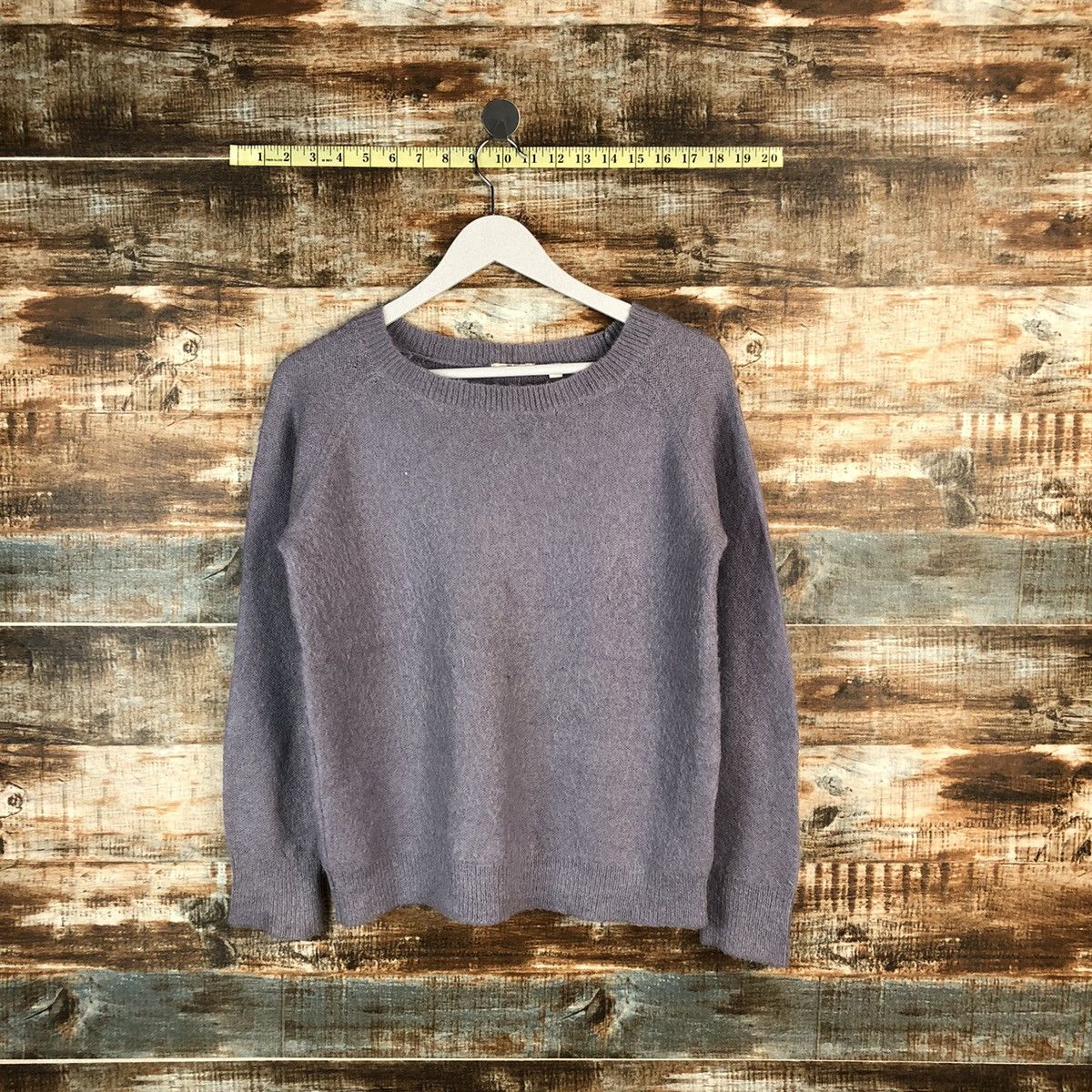 Homespun Knitwear × Japanese Brand × Vintage Uniqlo japan Purple vintage sweatshirt Knitwear #A1546 Size M / US 6-8 / IT 42-44 - 1 Thumbnail
