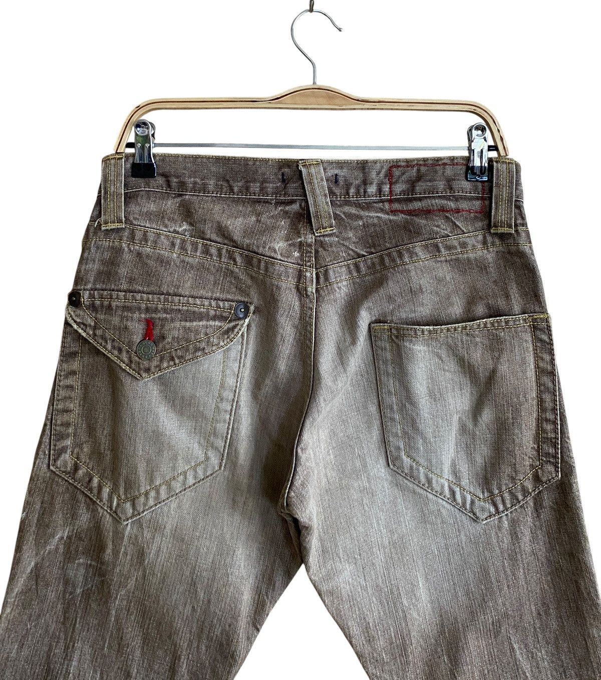 Japanese Brand Vintage Japanese Brand Blue Way Flared Jeans 1990s Size US 32 / EU 48 - 4 Thumbnail