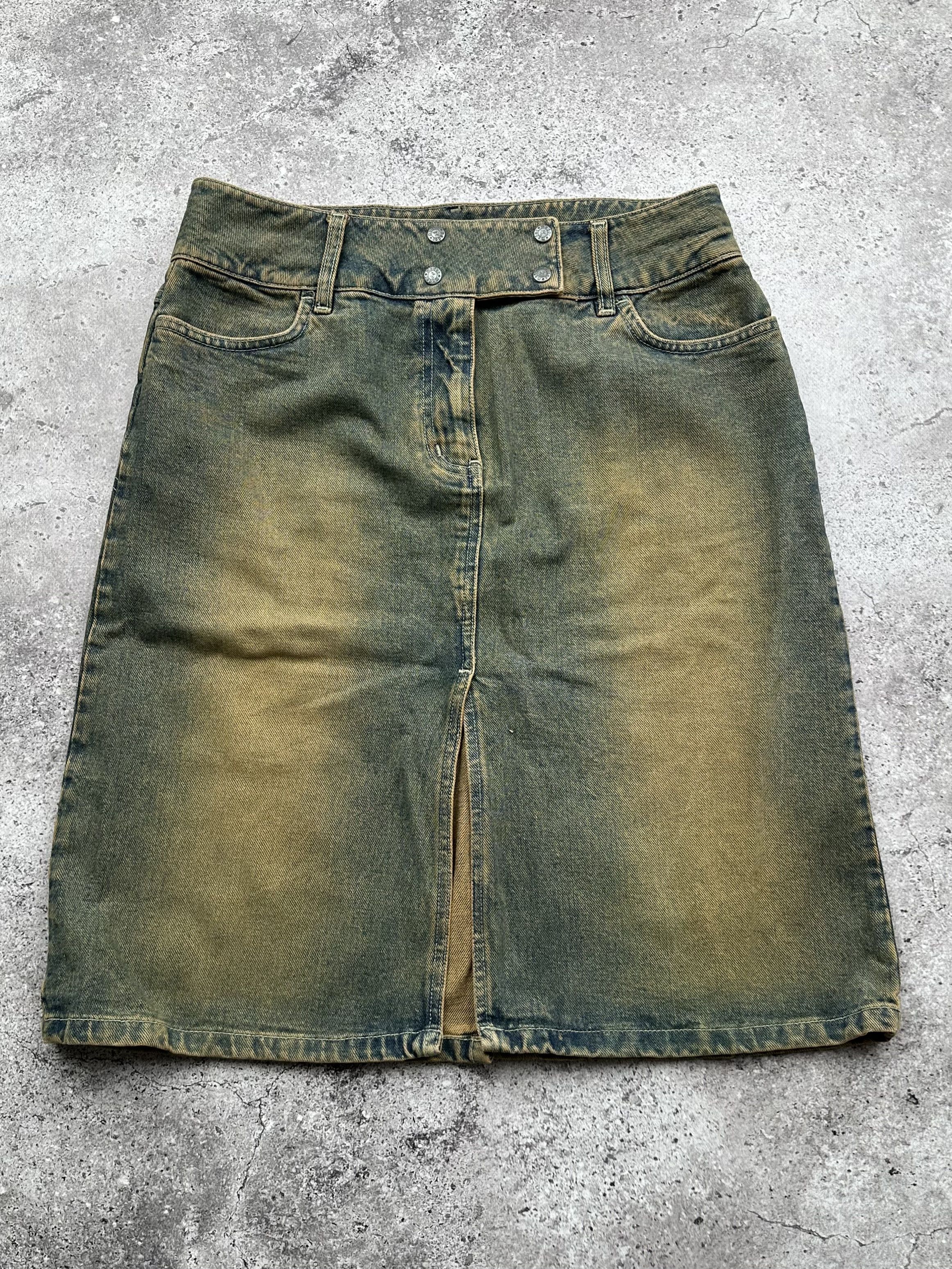 Japanese Brand Vintage Faded Skirt C256(V525) Size 28" / US 6 / IT 42 - 1 Thumbnail