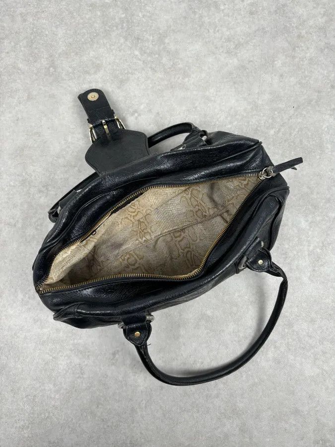 Just Cavalli AW2008 Cavalli Black Leather Winged Claw Lock Shoulder Bag Size ONE SIZE - 14 Thumbnail