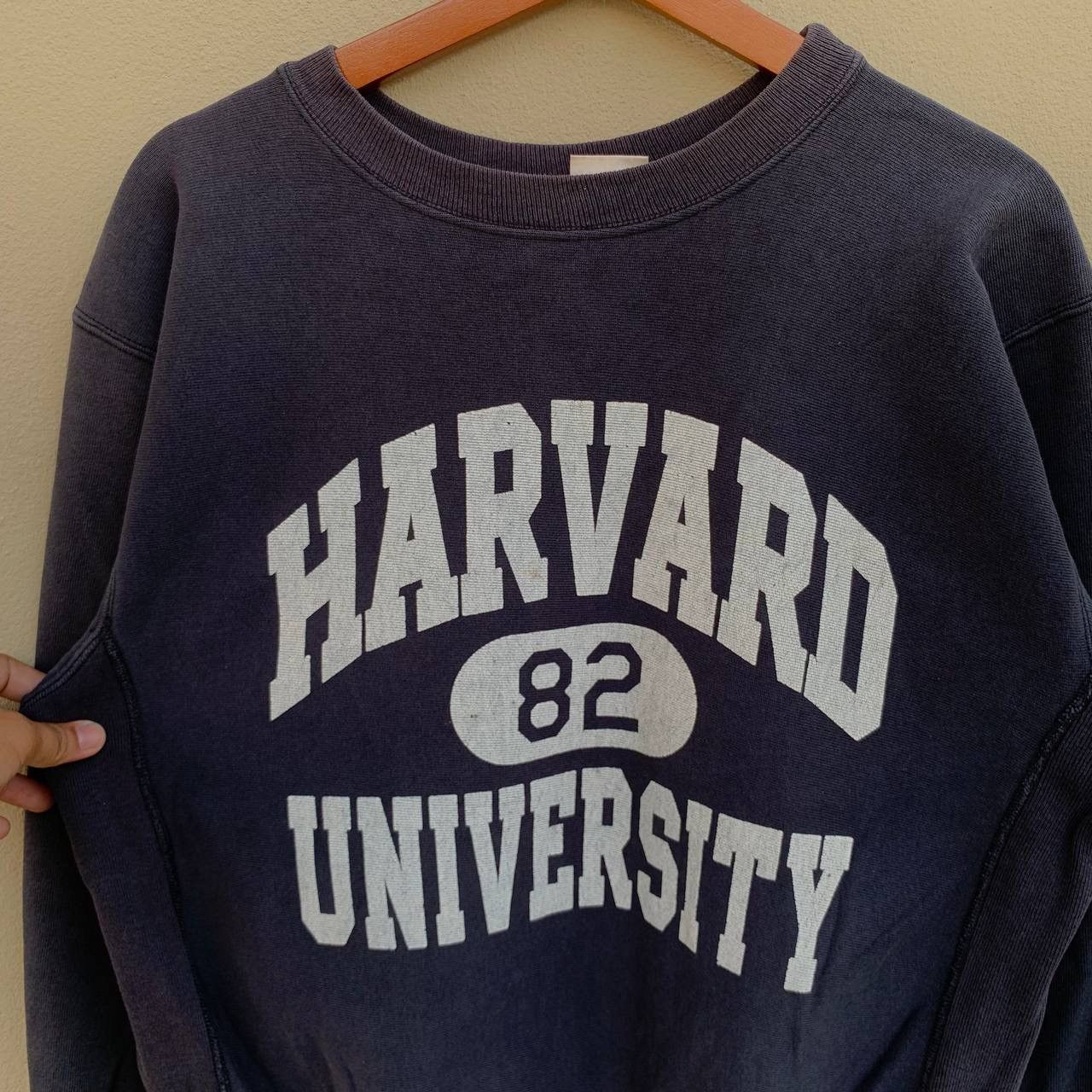 Champion Vintage 90s HARVARD UNIVERSITY Spellout Sweatshirt Size US L / EU 52-54 / 3 - 3 Thumbnail