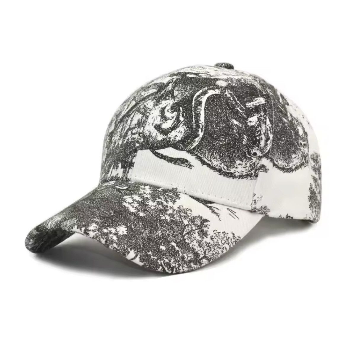 Japanese Brand Japanese Baseball Cap Painted Printed Summer Hat Size ONE SIZE - 1 Thumbnail