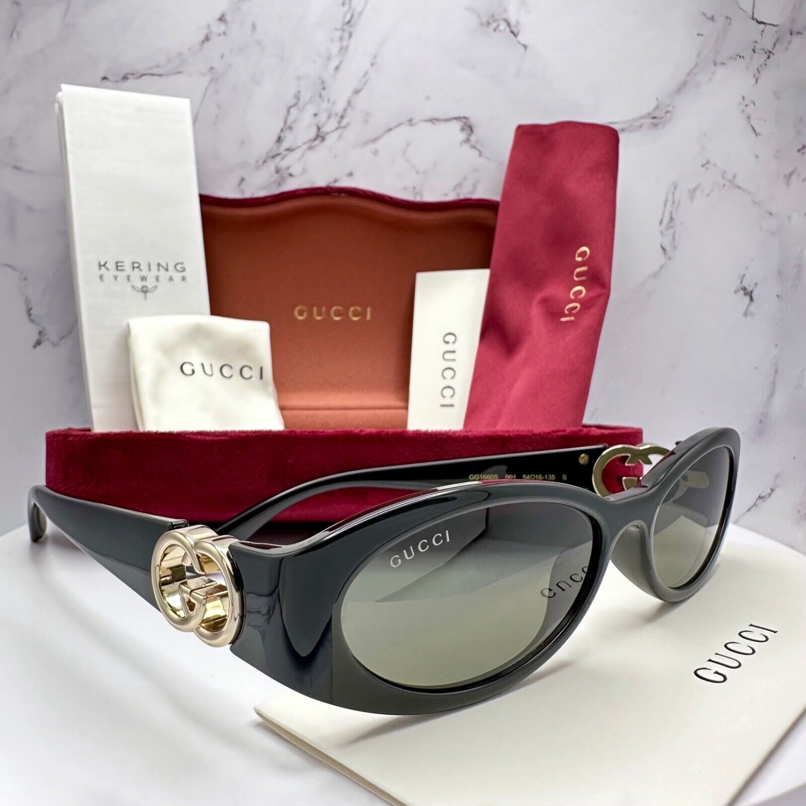 New Gucci Sunglasses Hailey Bieber Collaboration Black