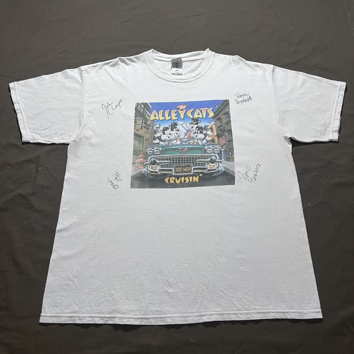 Band Tees Vintage 90s The Alley Cats Cruisin' XL A cappella signature Size US XL / EU 56 / 4 - 2 Thumbnail