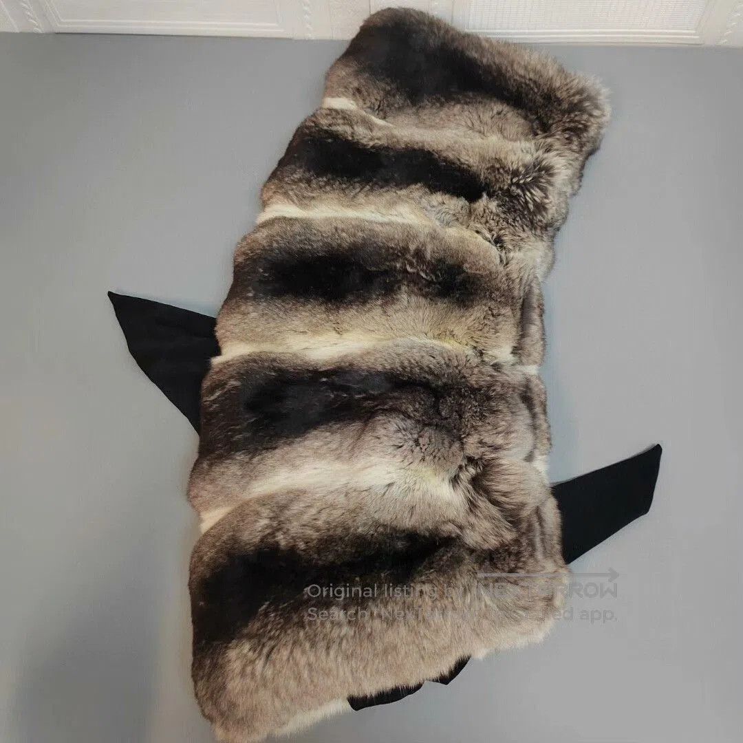 Fendi Fendi Gray Fur Scarf 90cm. Size ONE SIZE - 2 Thumbnail