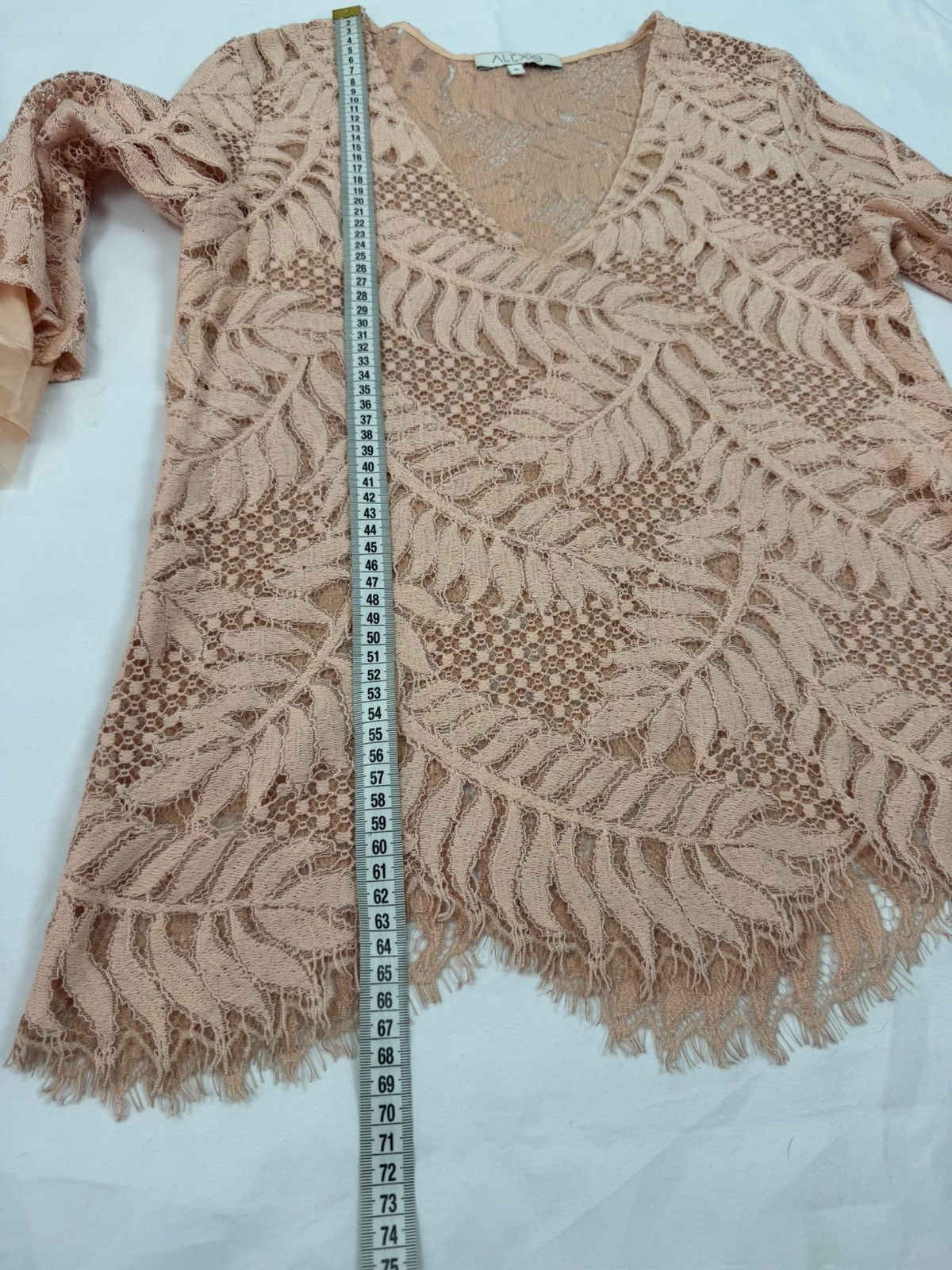 ALEXIS Stunning Lace Two-Piece Set - Peach Pink | Top and Skirt Size S / US 4 / IT 40 - 15 Thumbnail