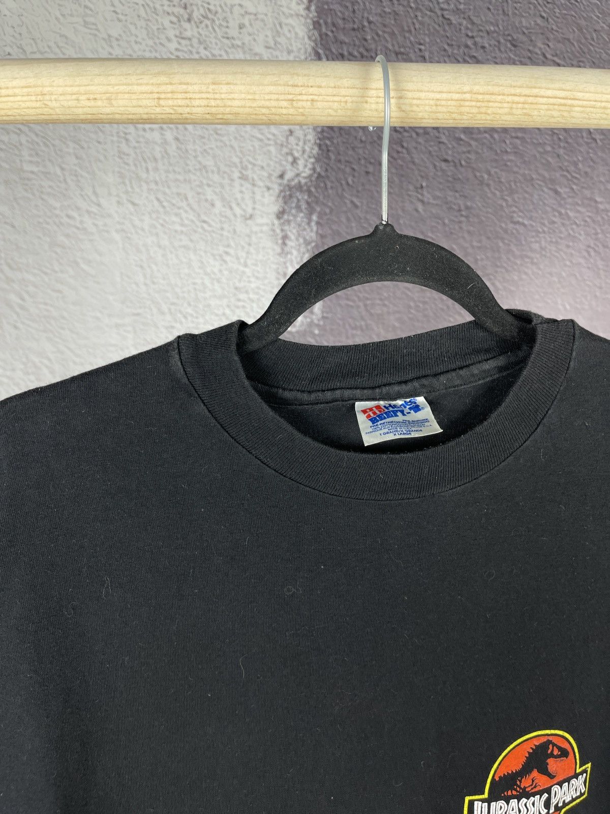 Vintage Vintage Jurassic Park 1992 Movie Merch T-shirt Double Hanes Size US XL / EU 56 / 4 - 6 Thumbnail