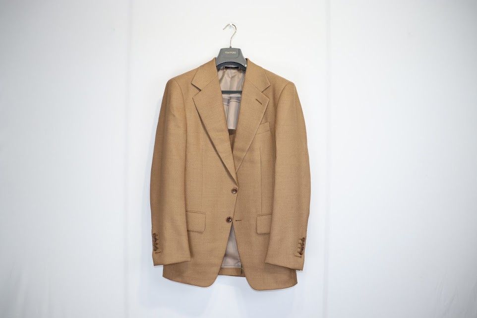 Tom Ford o1rshd1 New Spencer Giacca Jacket in Tan Size US S / EU 44-46 / 1 - 1 Thumbnail