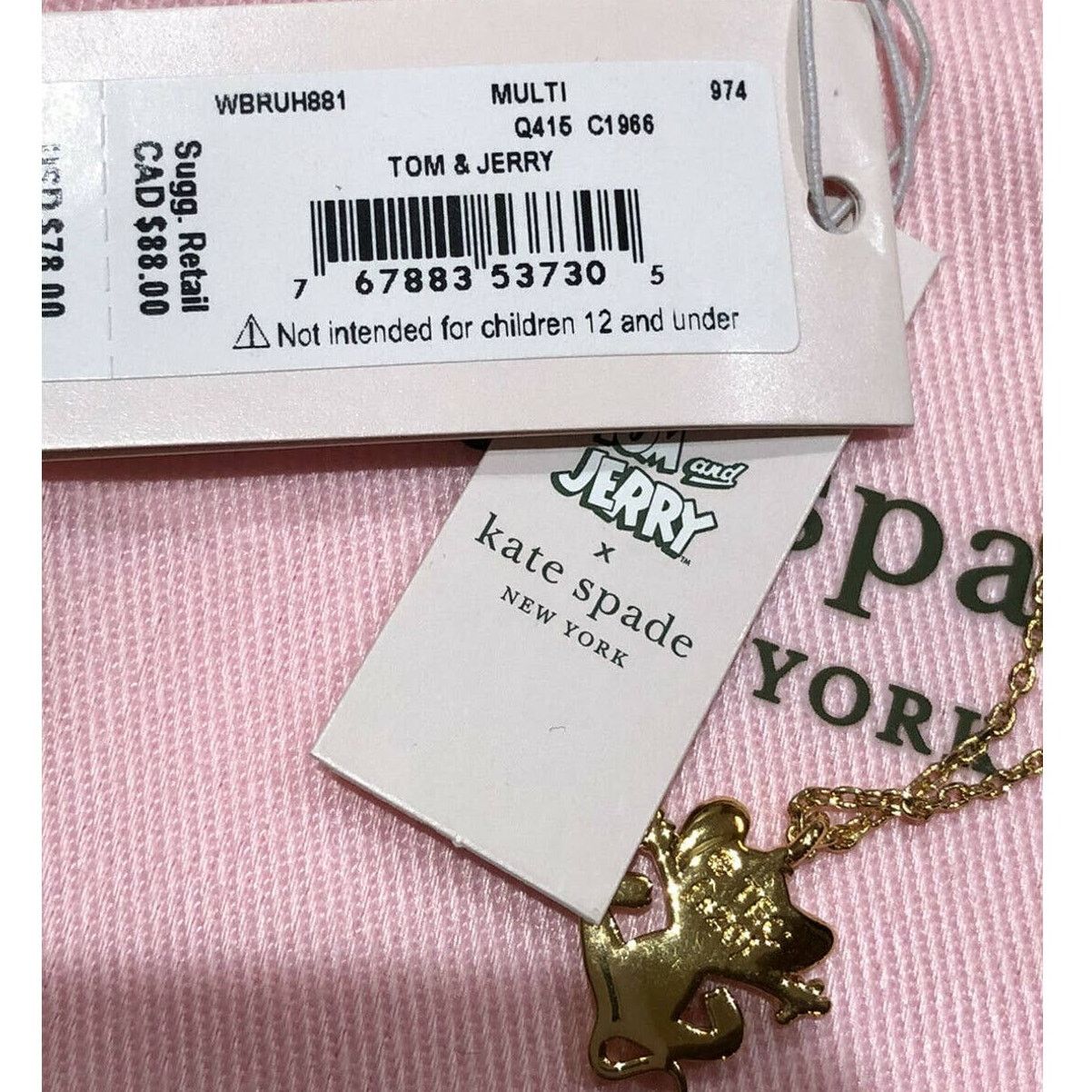 Kate Spade Kate Spade New York Tom & Jerry Mini Pendant Necklace Size ONE SIZE - 3 Thumbnail