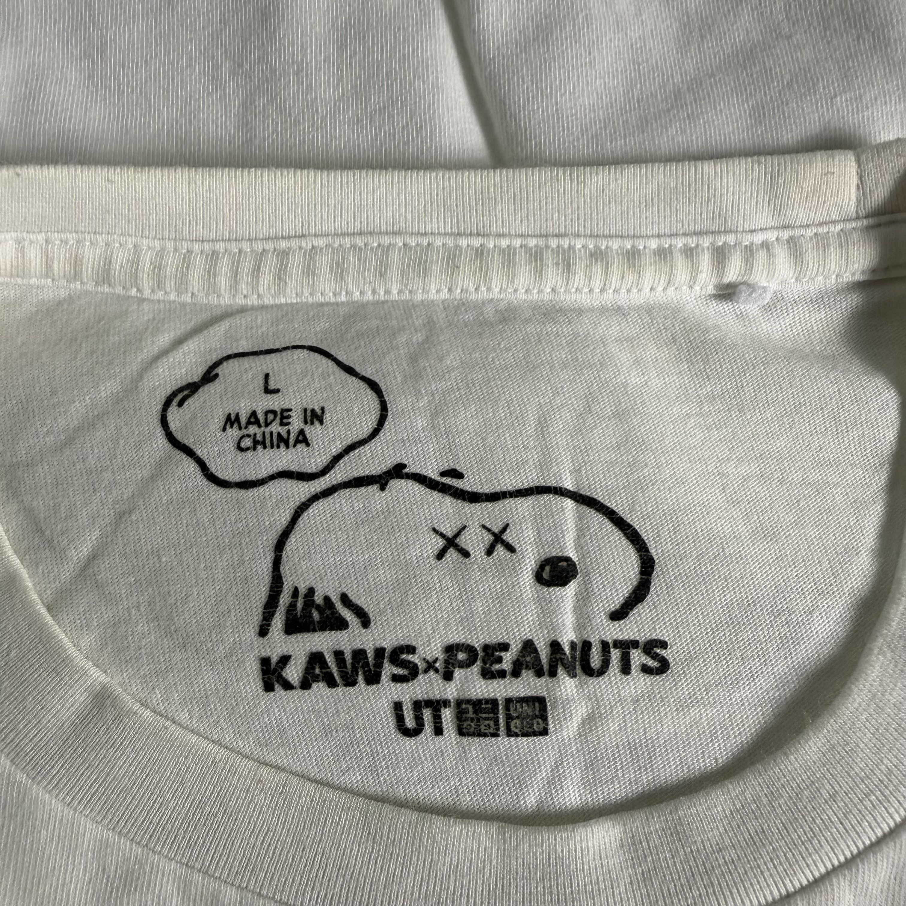 Kaws × Peanuts × Uniqlo 🔥RARE🔥Kaws x Uniqlo x Peanuts Joe Kaws Spell Out T-shirt Size US L / EU 52-54 / 3 - 4 Thumbnail