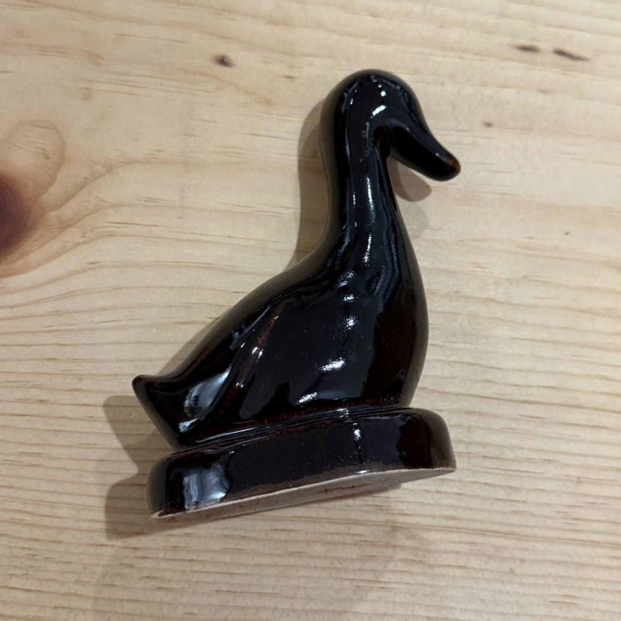 Designer Black/Brown Ceramic Glazed Duck Figurine Size ONE SIZE - 2 Thumbnail