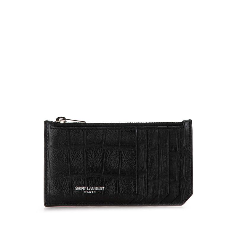 Yves Saint Laurent Yves Saint Laurent Yves Saint Laurent Leather Fragment Coin and Card Case Leather Card Case in Great Condition Size ONE SIZE - 1 Thumbnail