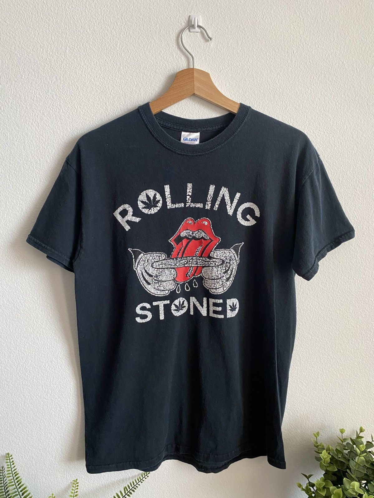 Y2K Weed Rolling Stoned Parody 420 Tee
