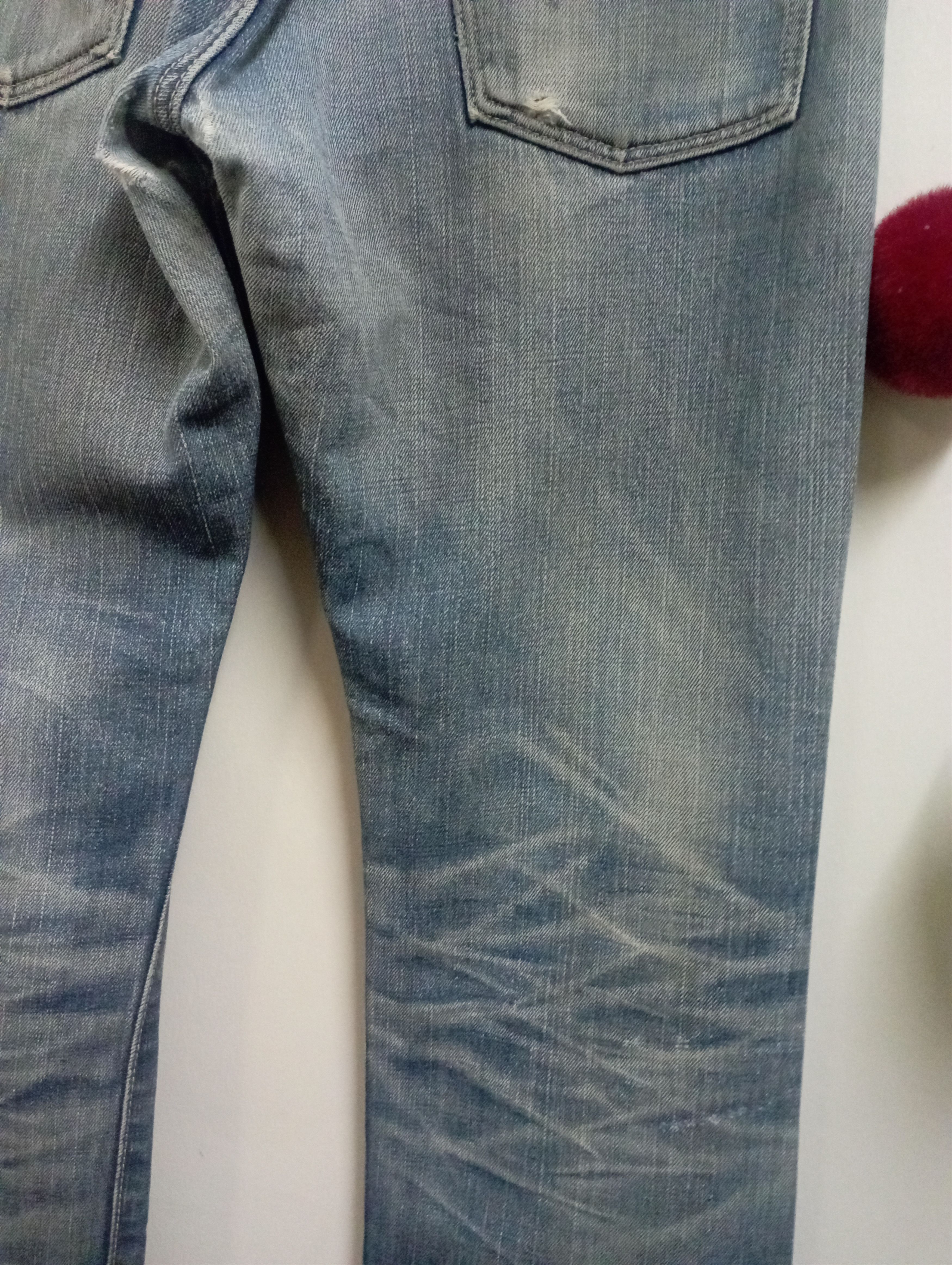 Sugar Cane Vintage Selvedge Buckle Distressed Edwin 505ZX Size US 31 - 10 Thumbnail
