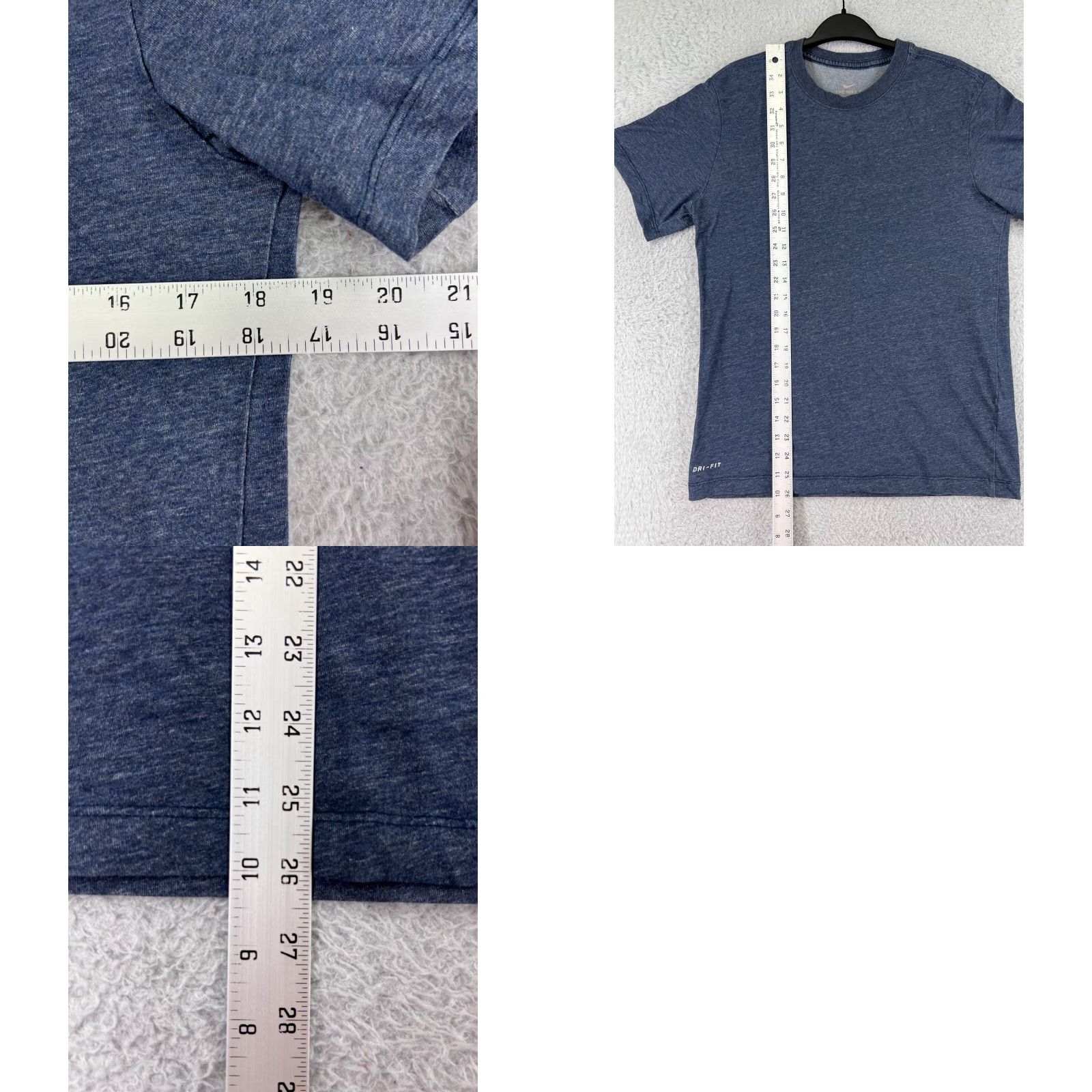 Nike Nike Dri-Fit Shirt Mens Small Blue Short Sleeve Crew Neck Athletic Cotton Blend Size US S / EU 44-46 / 1 - 9 Thumbnail