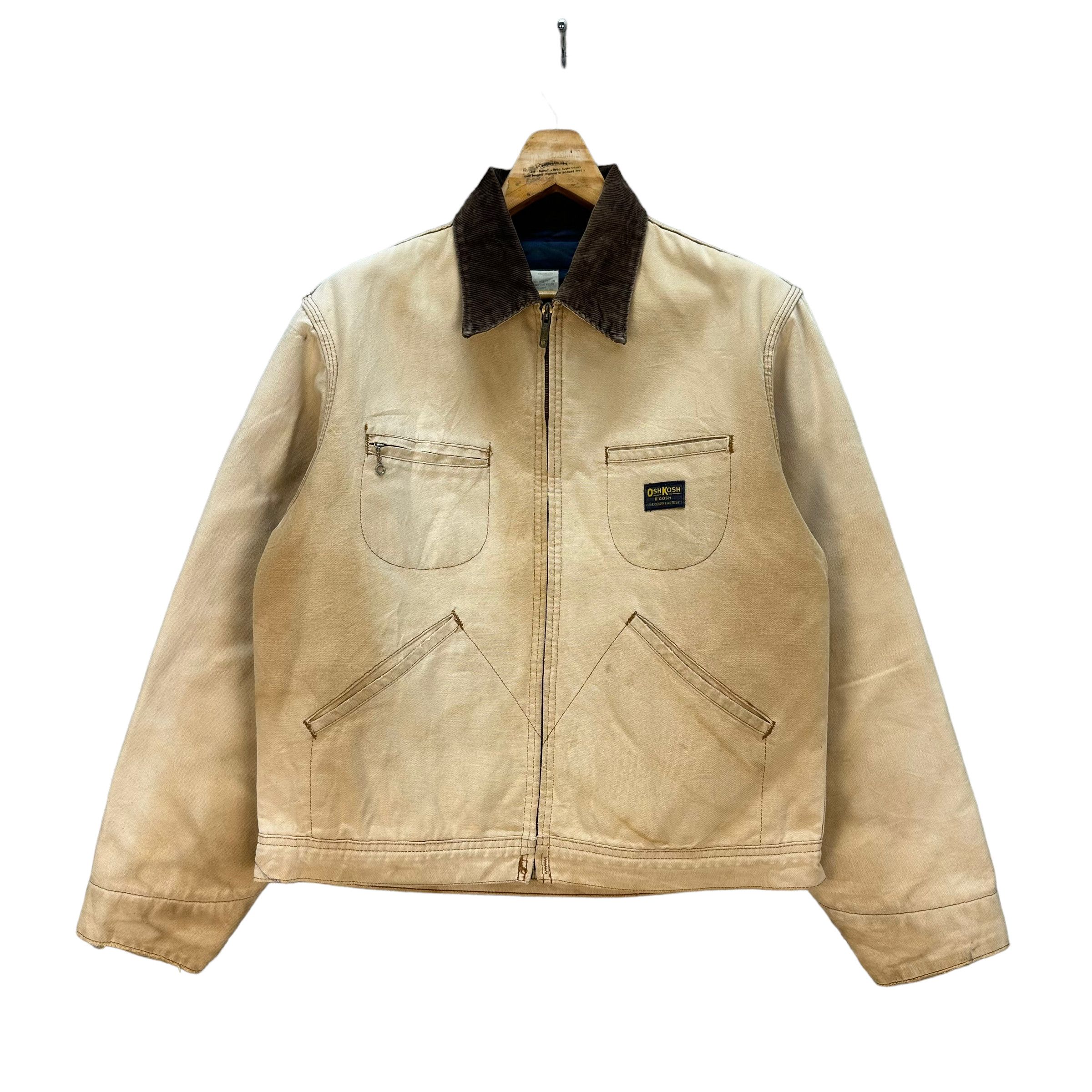 Oshkosh VINTAGE 80's TRASHED OSHKOSH WORK CHORE JACKET #8293-002 Size US L / EU 52-54 / 3 - 1 Thumbnail